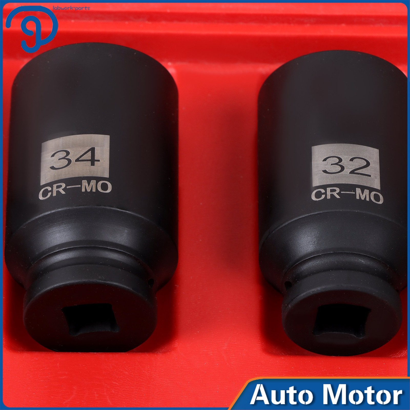 4Pcs 1/2″ Drive Spindle Axle Nut Socket Set 30mm 32mm 34mm 36mm 12 Point