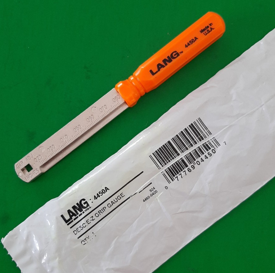 NEW Lang Tools USA 4450A Spark Plug Gapping Gap Tool Ramp Gauge E-Z Grip Kastar
