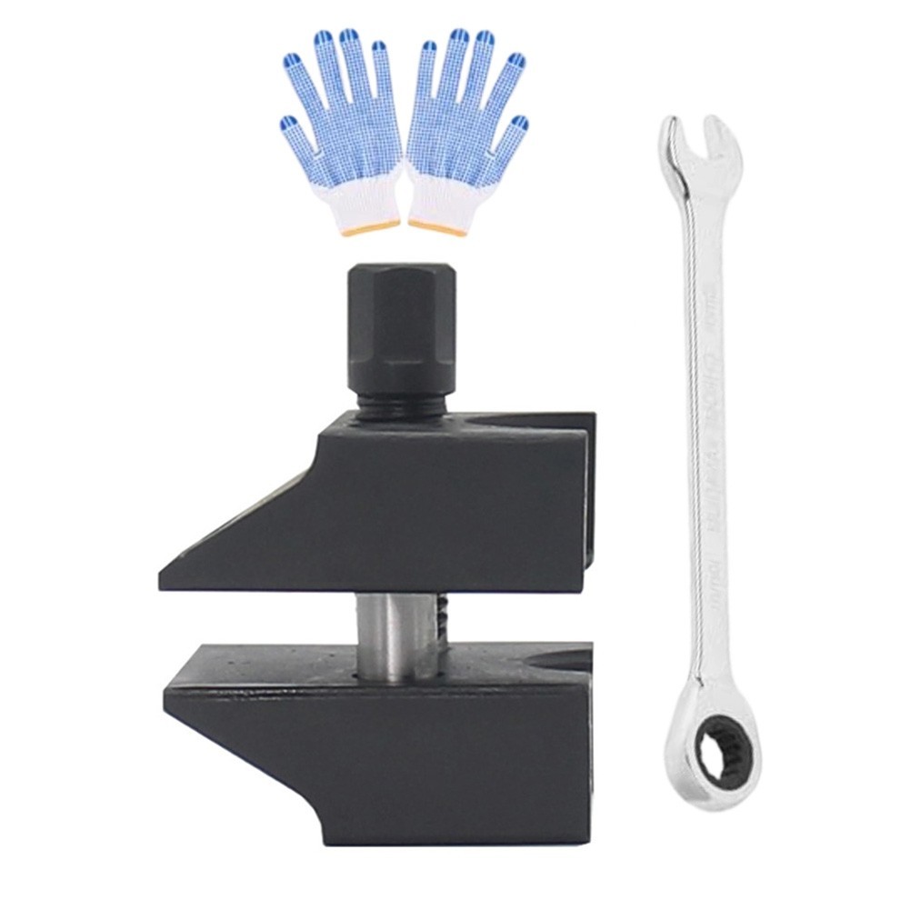 Automotive Suspension Expander Separator Tool with Dual Head Wrench and Gloves