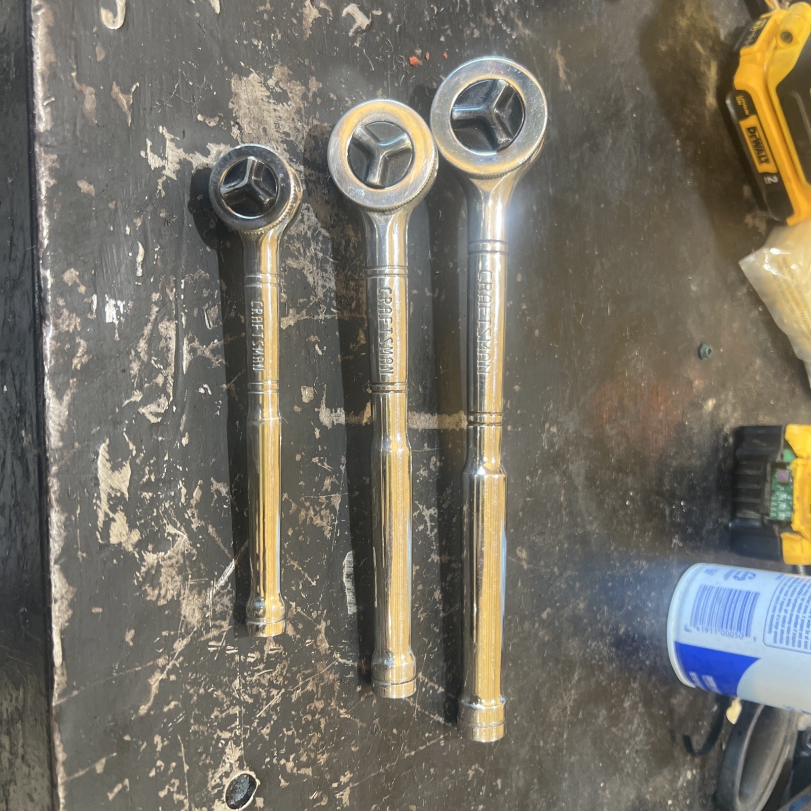 Craftsman 3 ratchet set Drive Thumb Wheel Tri-Wing Ratchets 43795 43796 43797