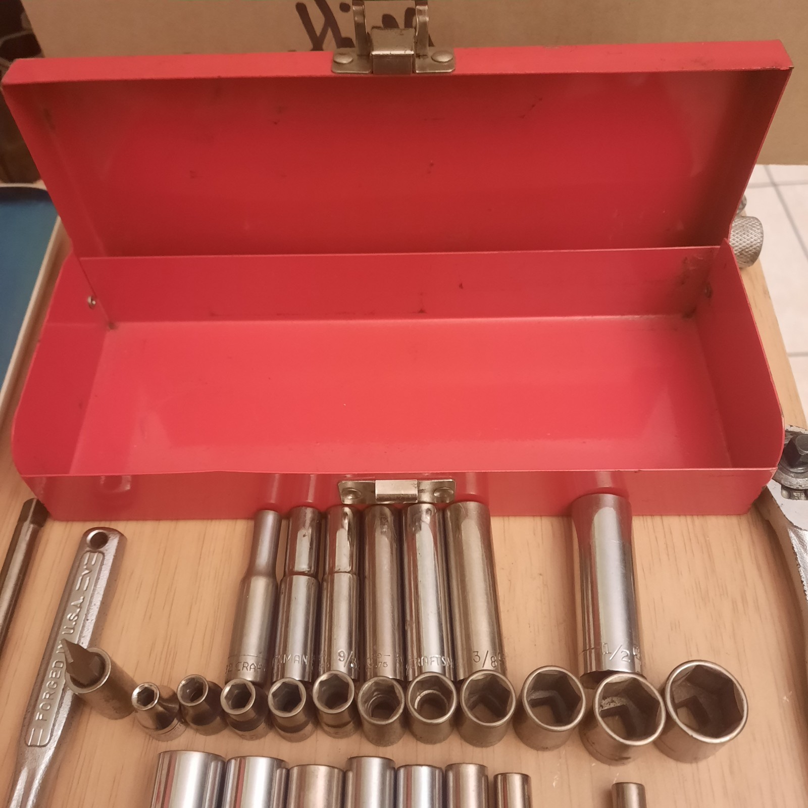 Craftsman 45 Pc Master 1/4 Dr Deep/Shallow SAE/Metric Socket Set & More! C-desc.