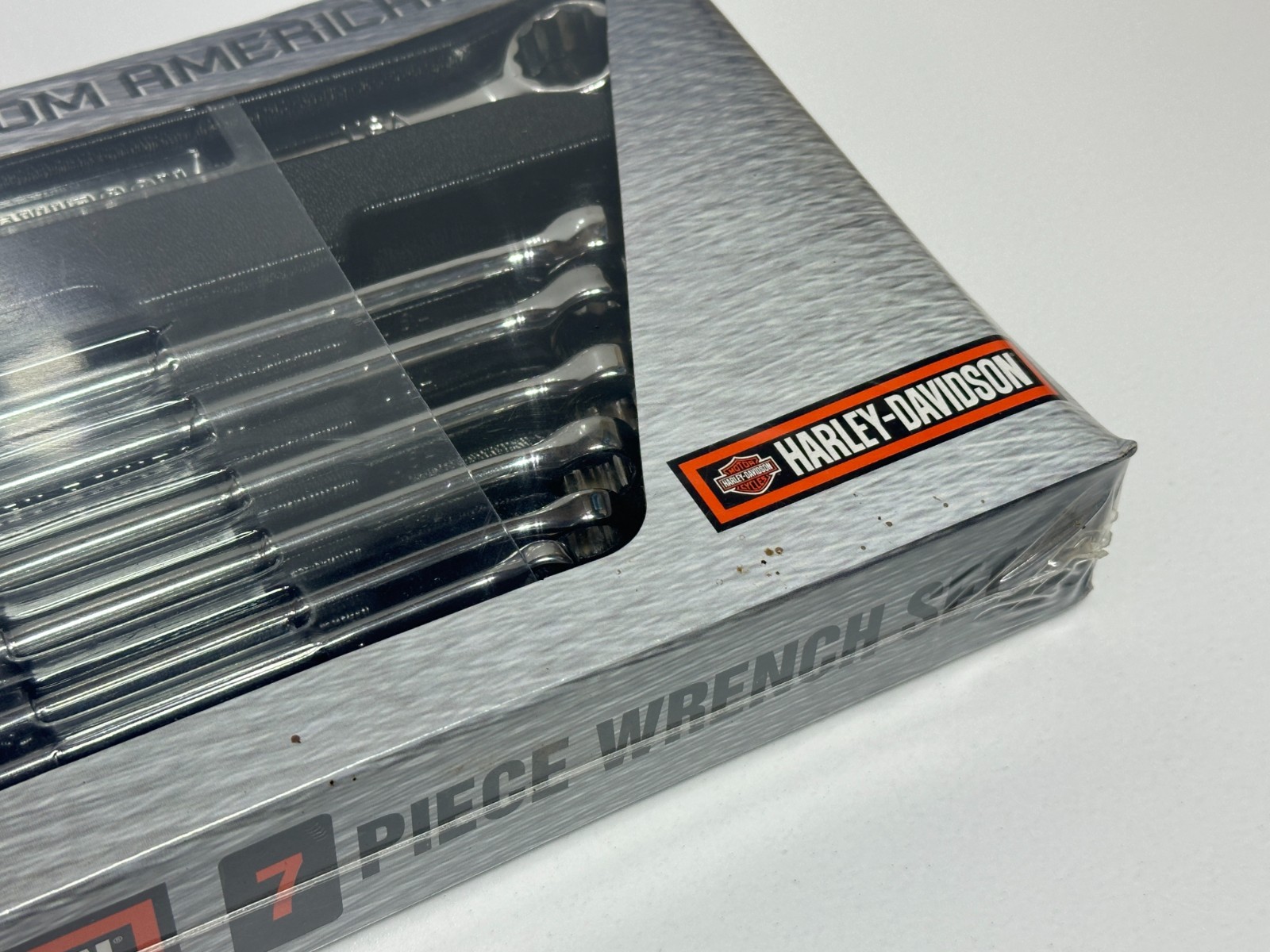 🇺🇸 Harley Davidson HD USA American Iron 7 Piece SAE Full Polish Wrench Set NEW