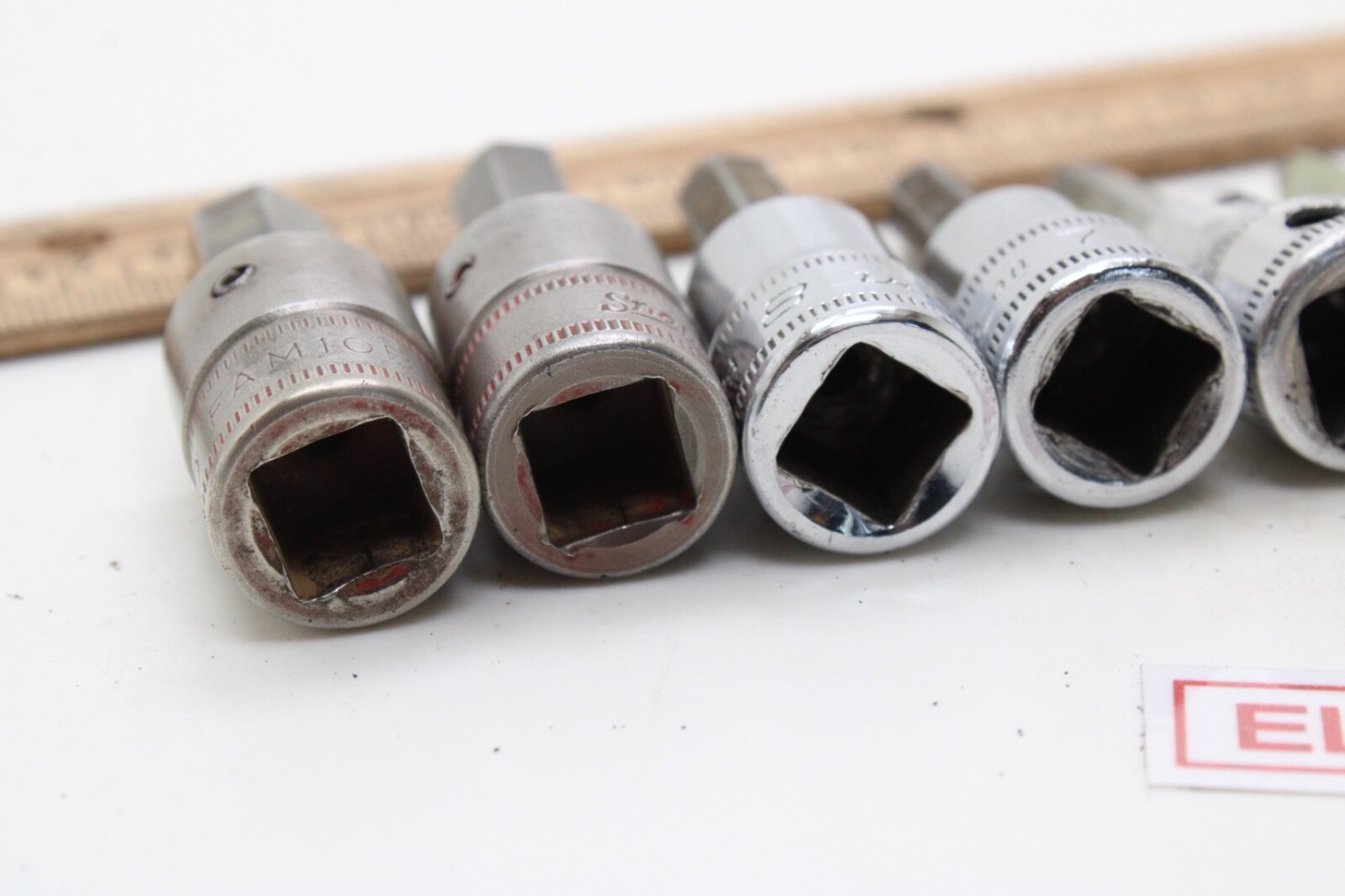 Snap On FAM4A-FAM10B 4-10 mm 3/8″ Drive 6 Piece Metric Hex Bit Socket Set USA