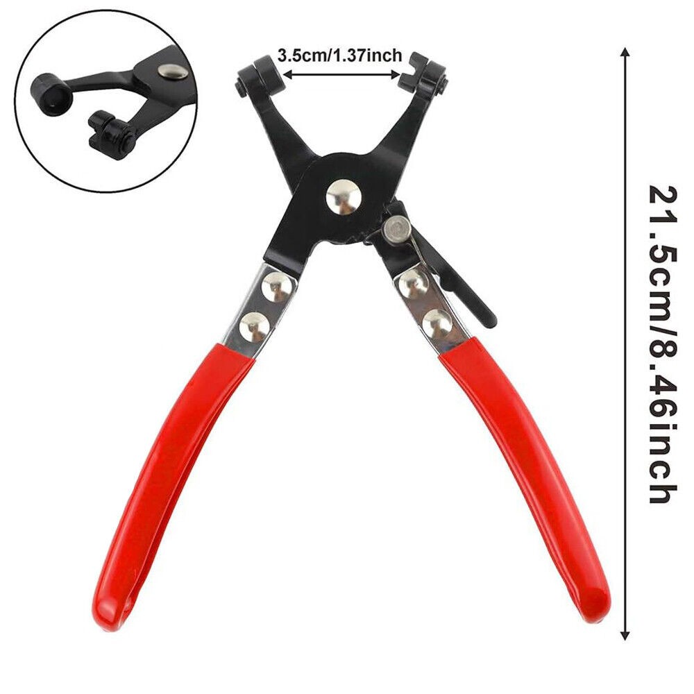 2FT For Fuel Oil Water Hose Auto Tool Flexible Wire Long Reach Hose Clamp Pliers