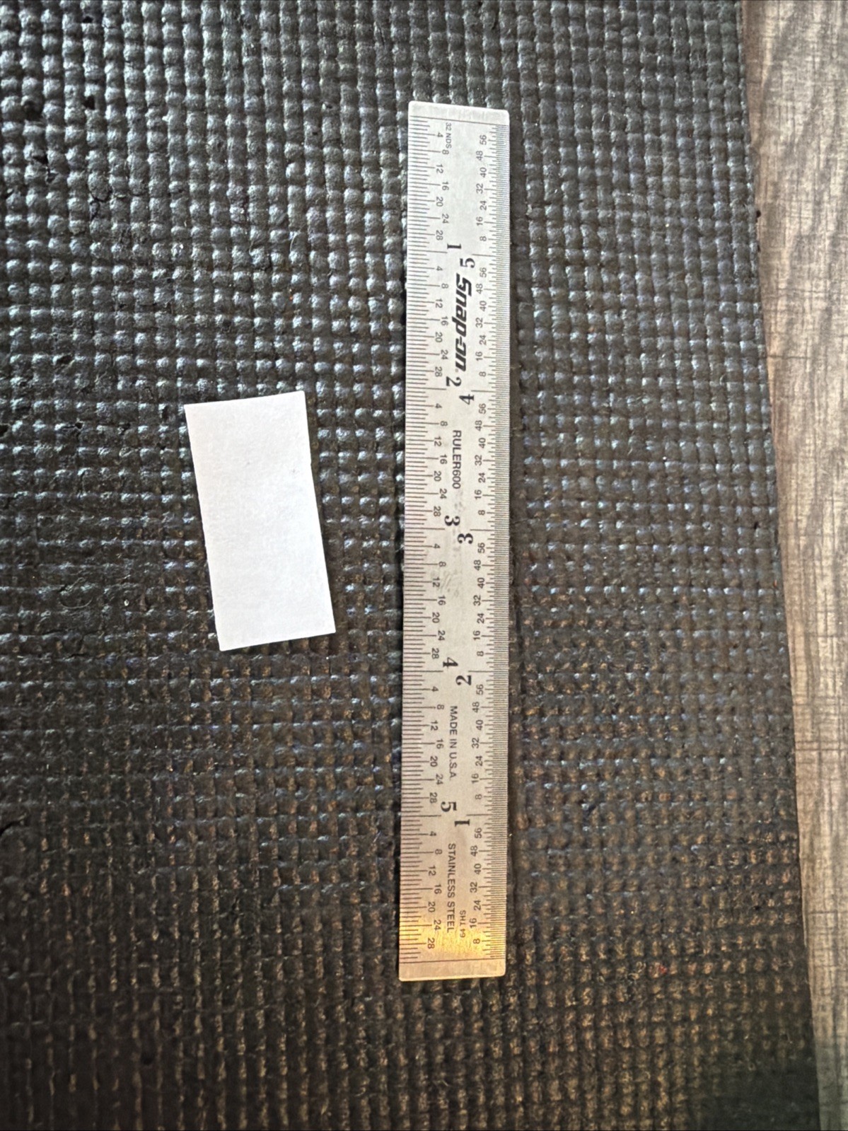 Snap-on Tools USA 6″ Straight Edge 1/32″ & 1/64″ Grad. Steel Ruler RULER600