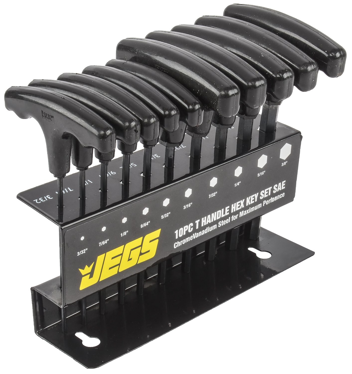 JEGS 80710 T-Handle Hex Key Set