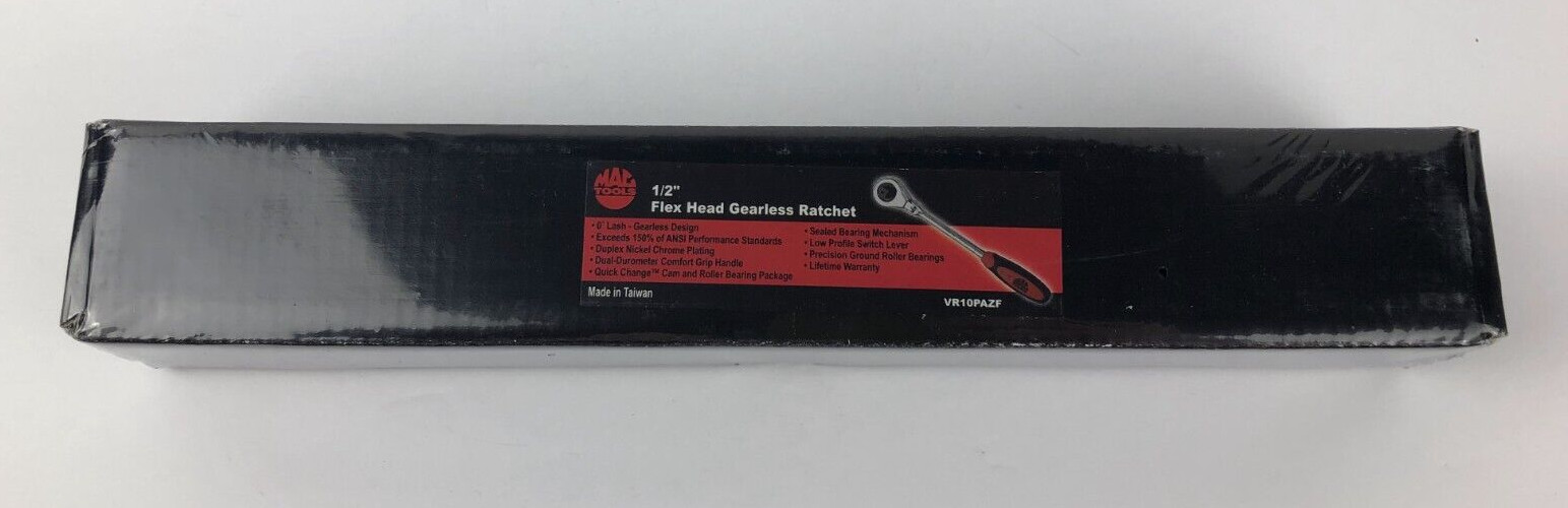Mac Tools Flex Head Gearless Ratchet 1/2″ Drive VR10PAZF NEW In Box
