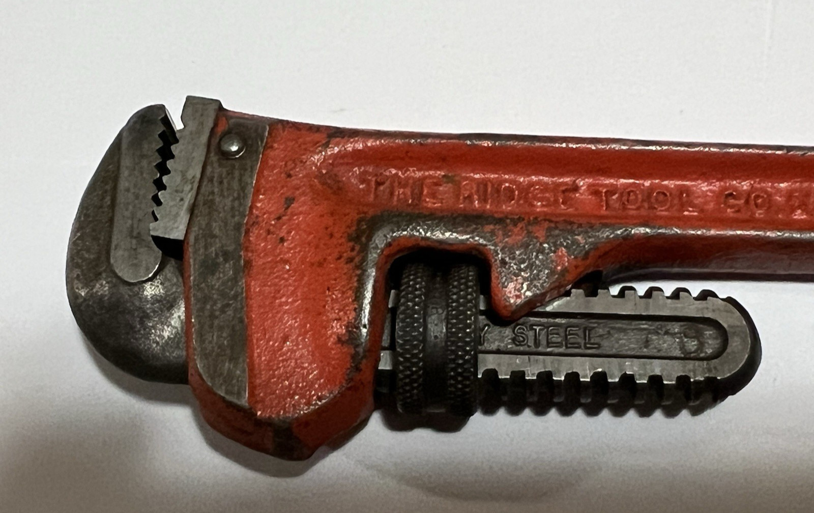 RIDGID Vintage Ridge Tool Co 8″ Heavy Duty Straight Pipe Wrench USA NICE