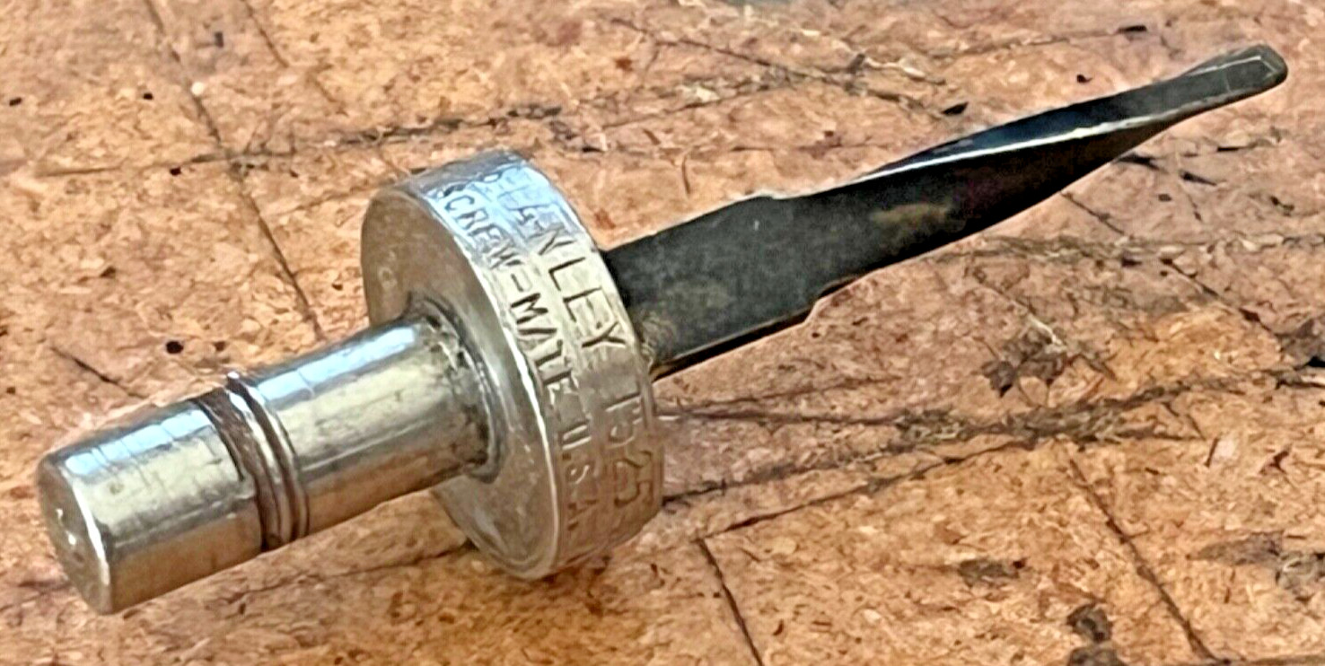 Stanley Screw-Mate Drill Countersink 1525 Drill 1-1/4-10 USED USA
