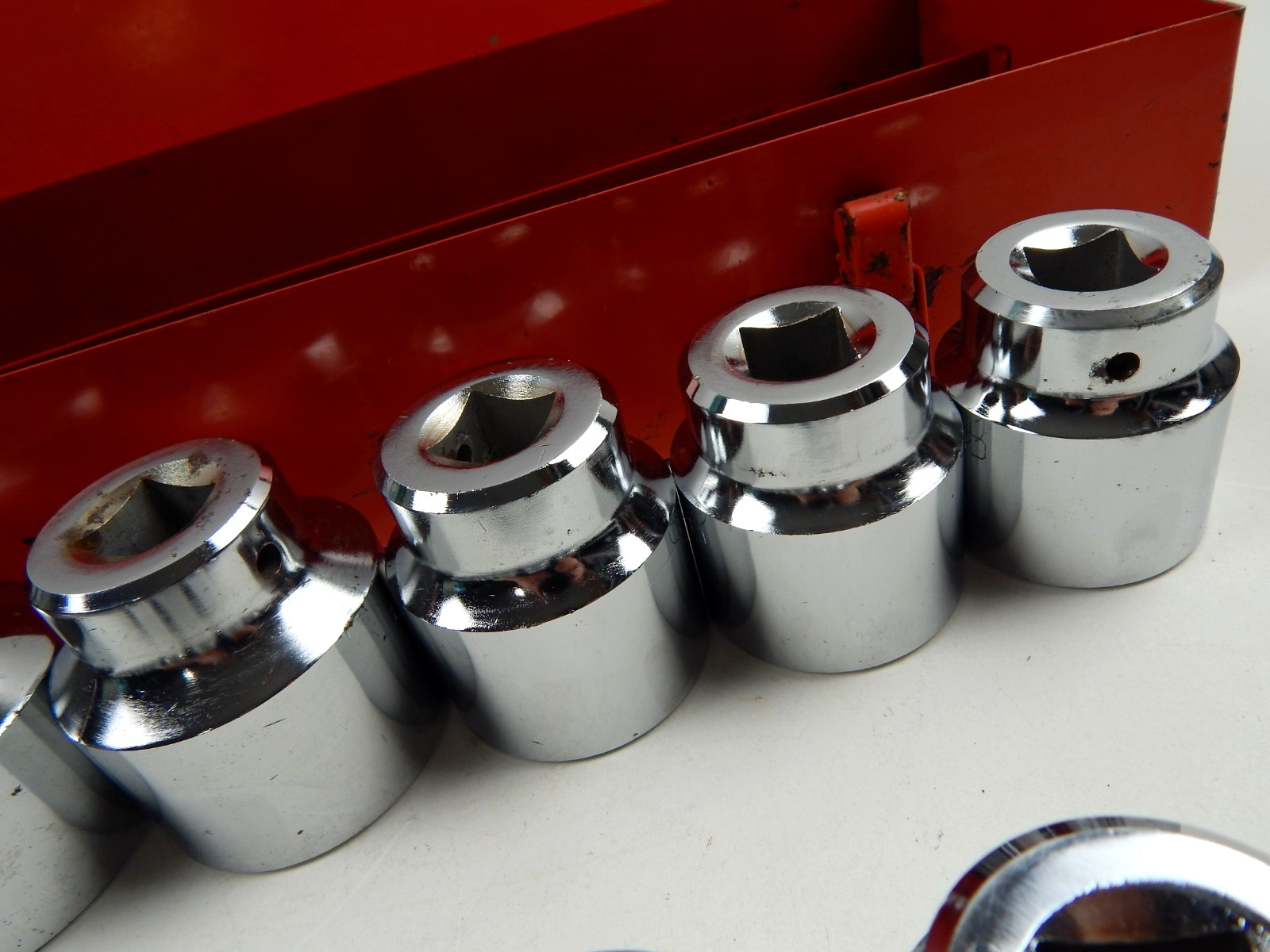 Craftsman Taiwan 3/4” Drive Socket Set 7/8” to 2-3/8” w/ Braker Bar & Case READ
