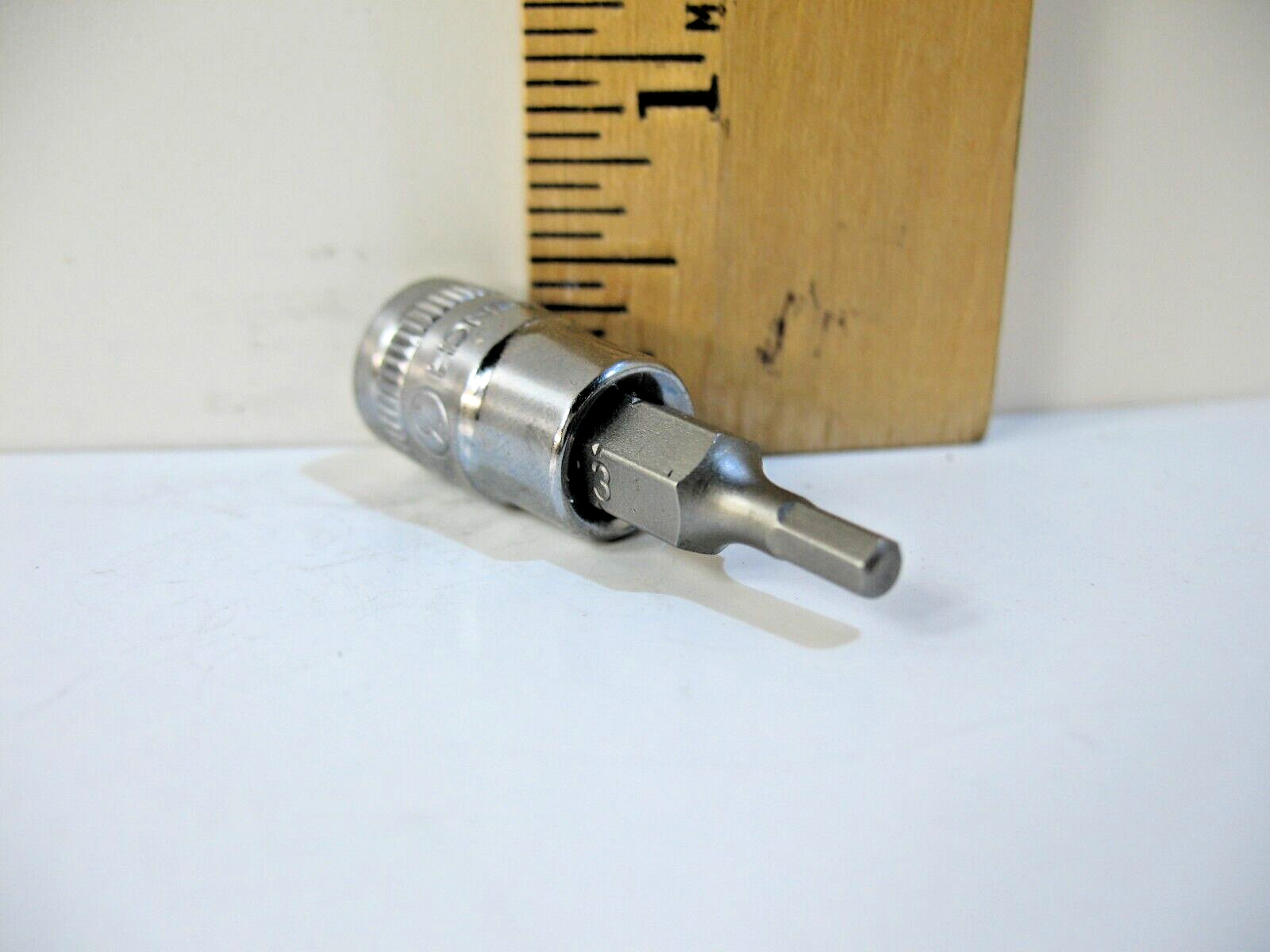 GearWrench 80163N, 1/4″ Drive Hex Bit Socket 3mm – Brand New