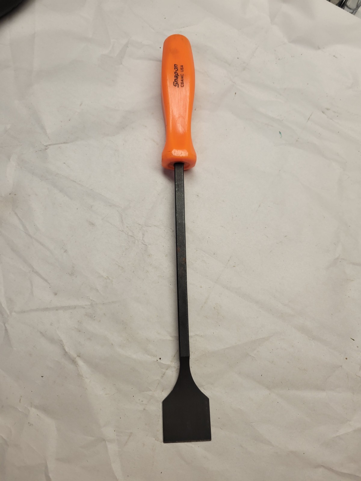 For Snap-on Tools NEW ORANGE 14″ Hard Handle Rigid Carbon Scraper CSA14CO VGC