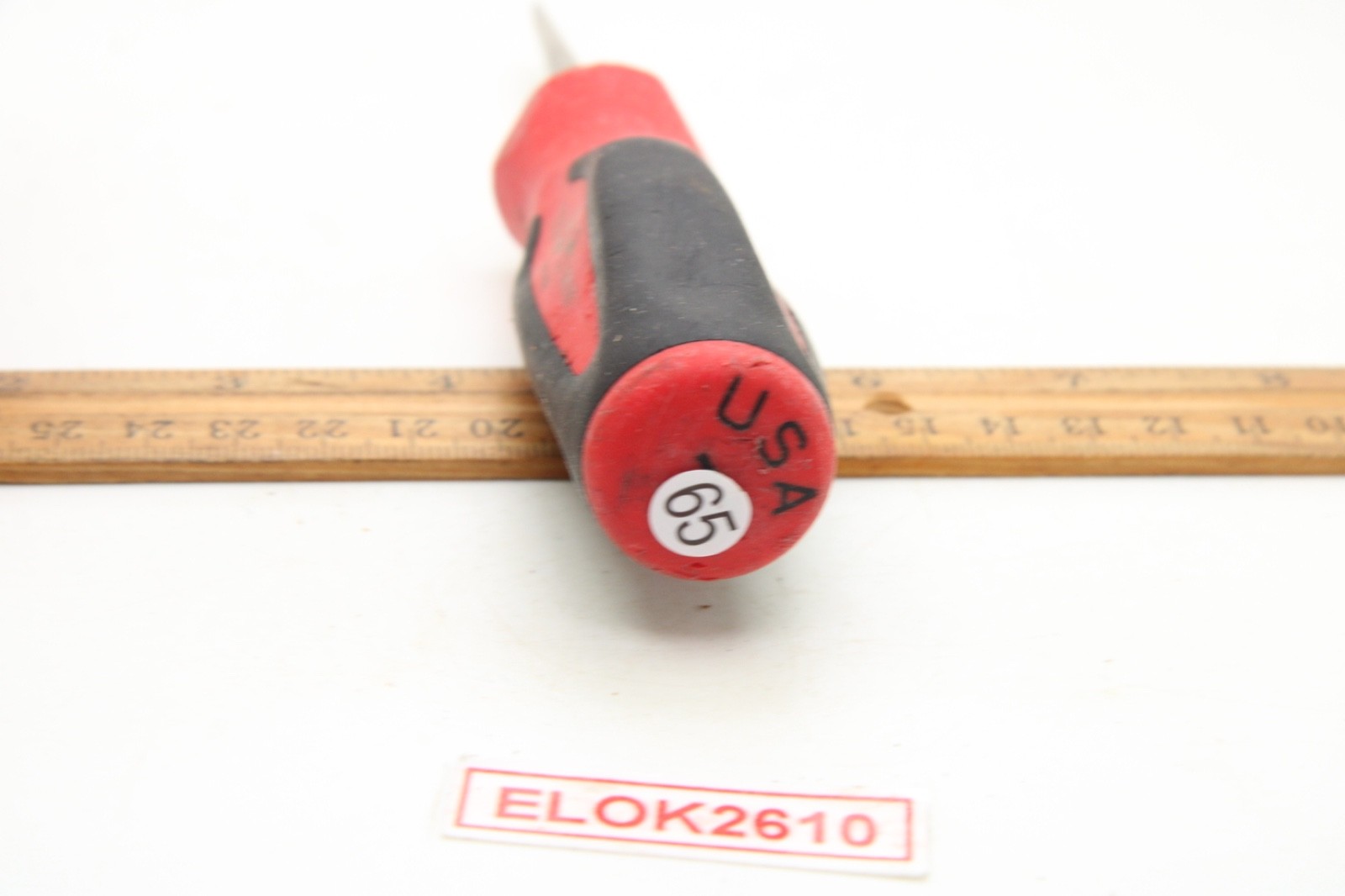 Snap On SGD2B 7/32″ x 3″ Slotted/Flat Red/Black Soft Grip Screwdriver USA