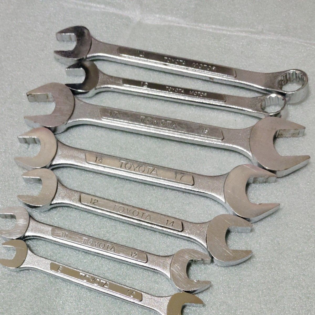 KTC TOYOTA Vintage Combination Wrench Set Double Open End OEM Used