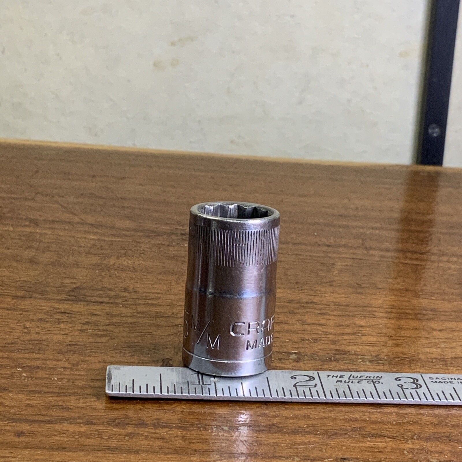 CRAFTSMAN VINTAGE 44236 USA 1/2″ Drive 15mm Socket 12 -PT -VV- Series FREE SHIP