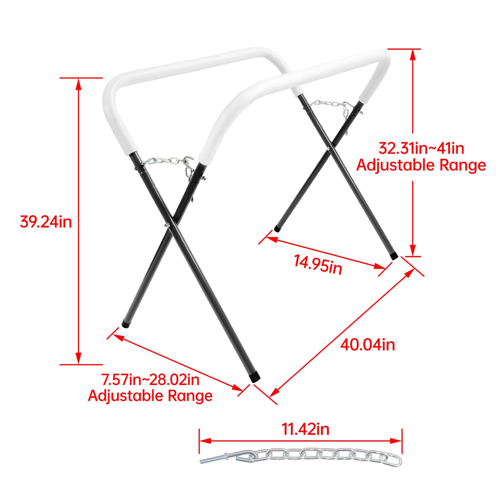 Paint Stand Folding Work Stand for Garage and Shop for Bumpers Fenders Black