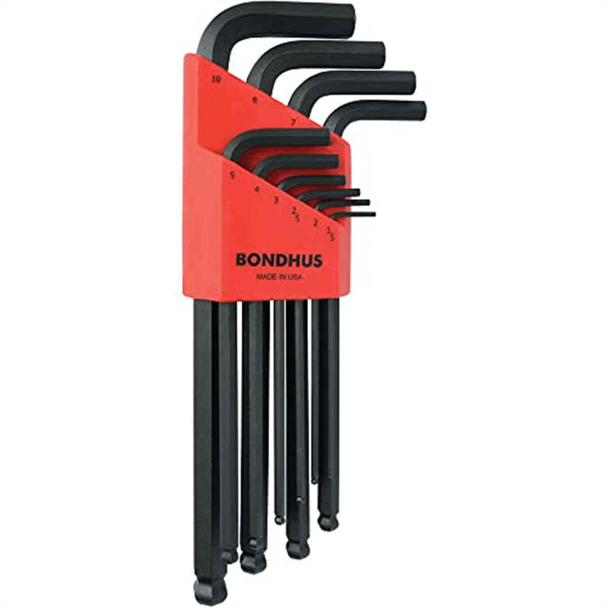 Bondhus 10990 10 Piece Metric Ball End L-Wrenches Set