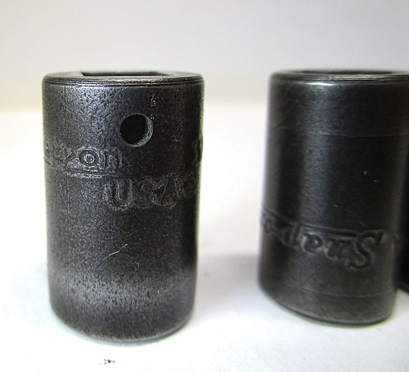 Snap-on USA 1/4″ Drive 3/8″ PM12 & (2) 5/16″ PM10 6pt Shallow Sockets Vintage