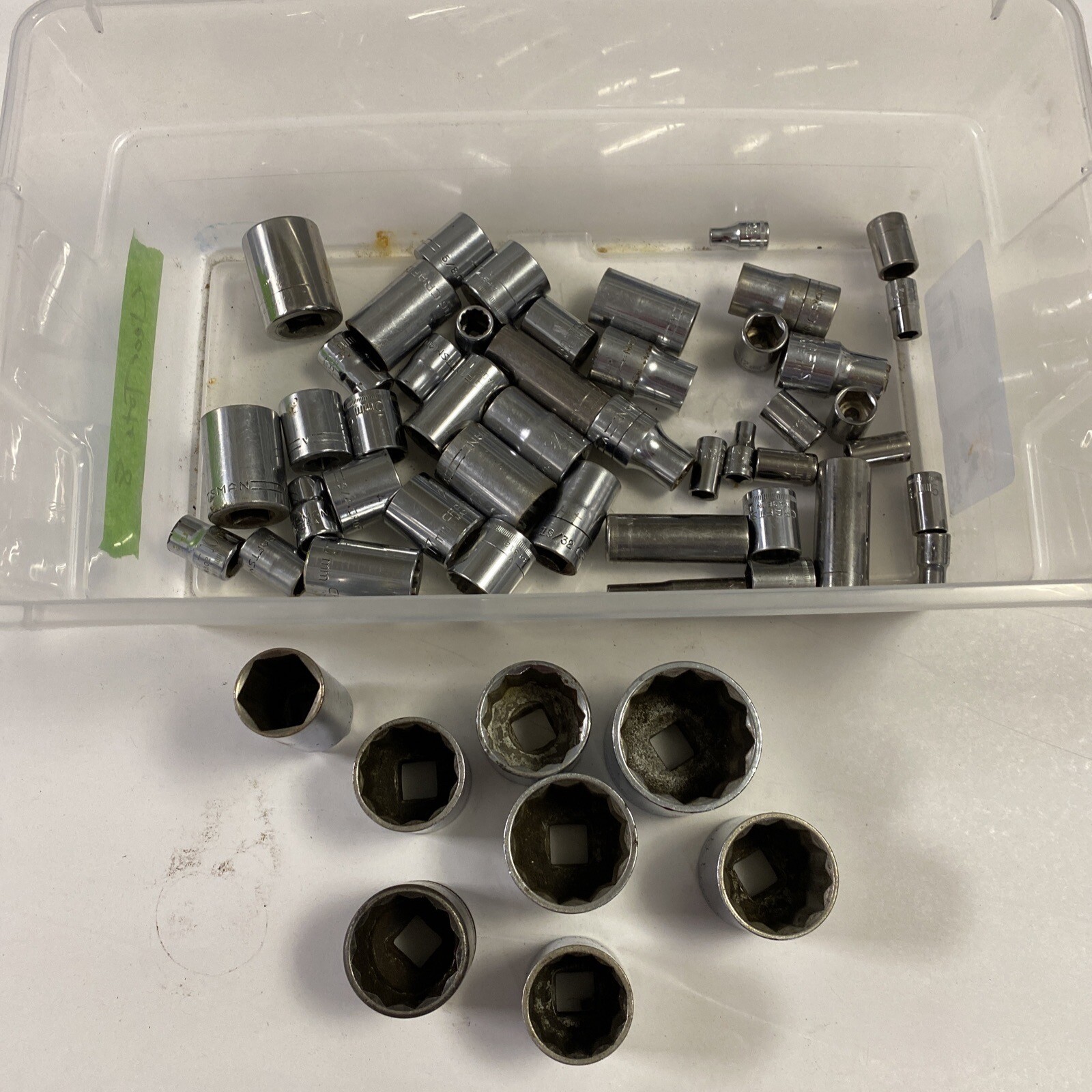 Huge Lot Of Assorted Craftsman Sockets Mult Drives And Sizes Some Vintage – 36mm