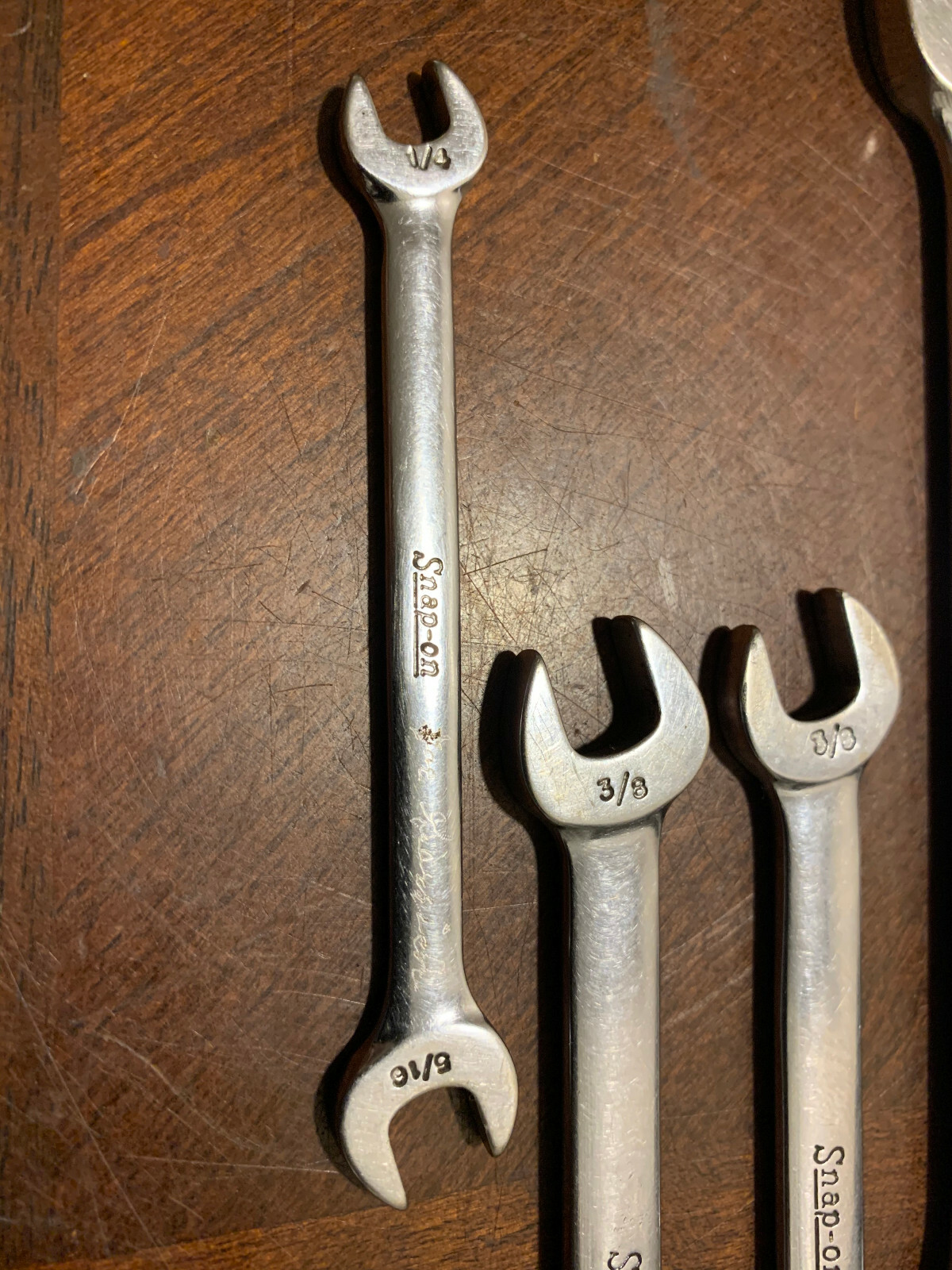U-PICK Snap On tools USA Vintage Wrench SAE double Open End Standard Spanner Vs