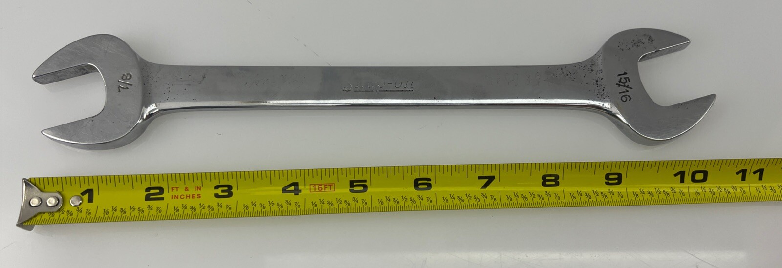 Snap On VO2830 Double Open End Wrench Chrome 7/8-in. 15/16-in. SAE USA