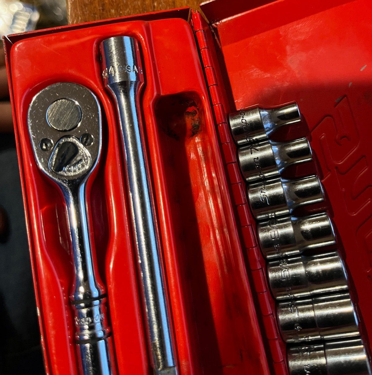 Snap-on KRA229 1/4″ SAE General Service Set 1989 Date Code
