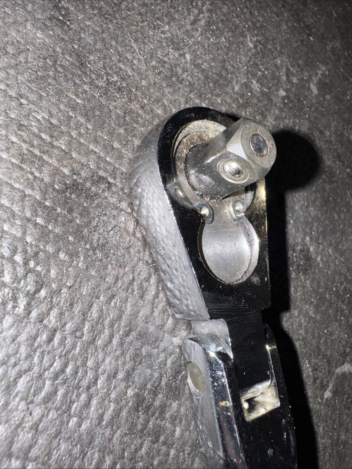 Sears Craftsman Nos 3/8” Drive Stubby Flex Head Ratchet 44834 Full Polish Import