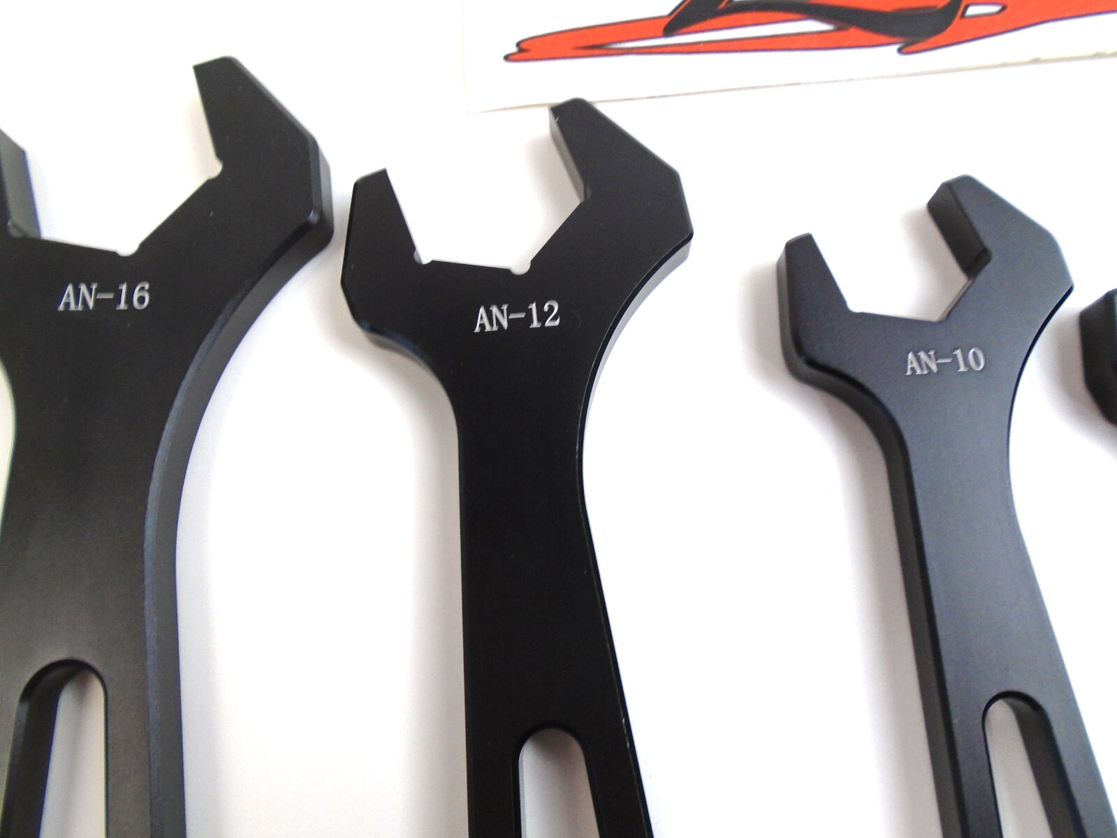 AN Fitting Wrench Set Black AN3 AN4 AN6 AN8 AN10 AN12 AN16, 7 Sizes W/ Vise Jaws