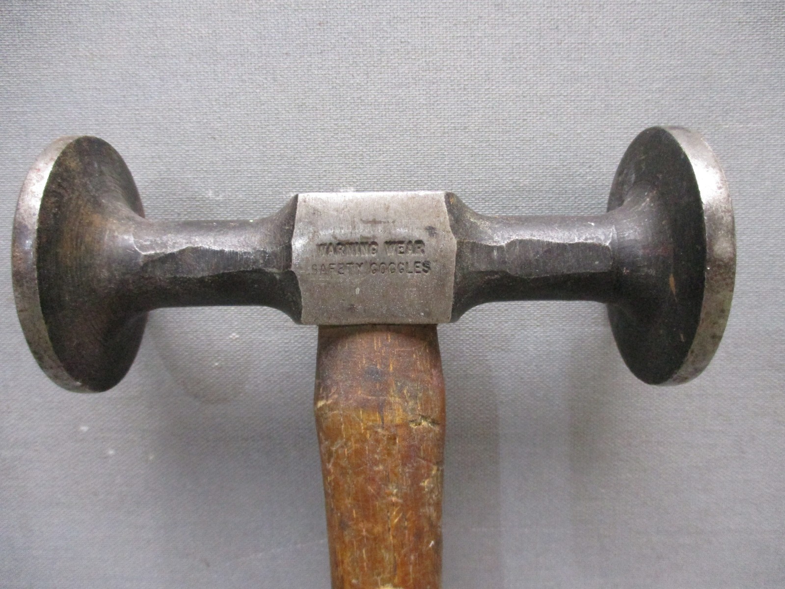 Vintage Snap On Tools BF617 Auto Body Shrinking Hammer Wood Handle Metal Working
