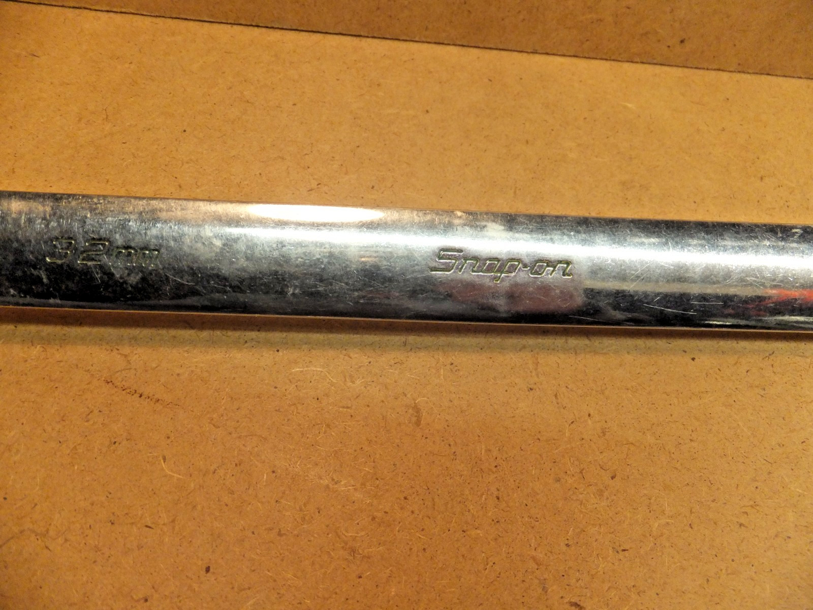Snap-On tools 32 mm combination wrench flank drive OEXM320B 12 point USA metric