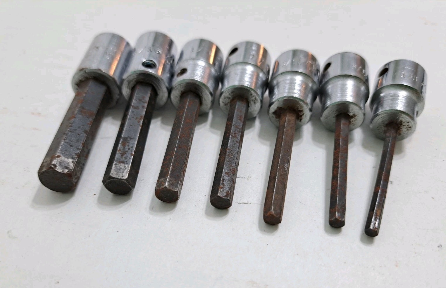 MAC Tools Socket Hex Allen 7 pcs X126D X106D X86D X76D X66D X56D X46D 3/8″