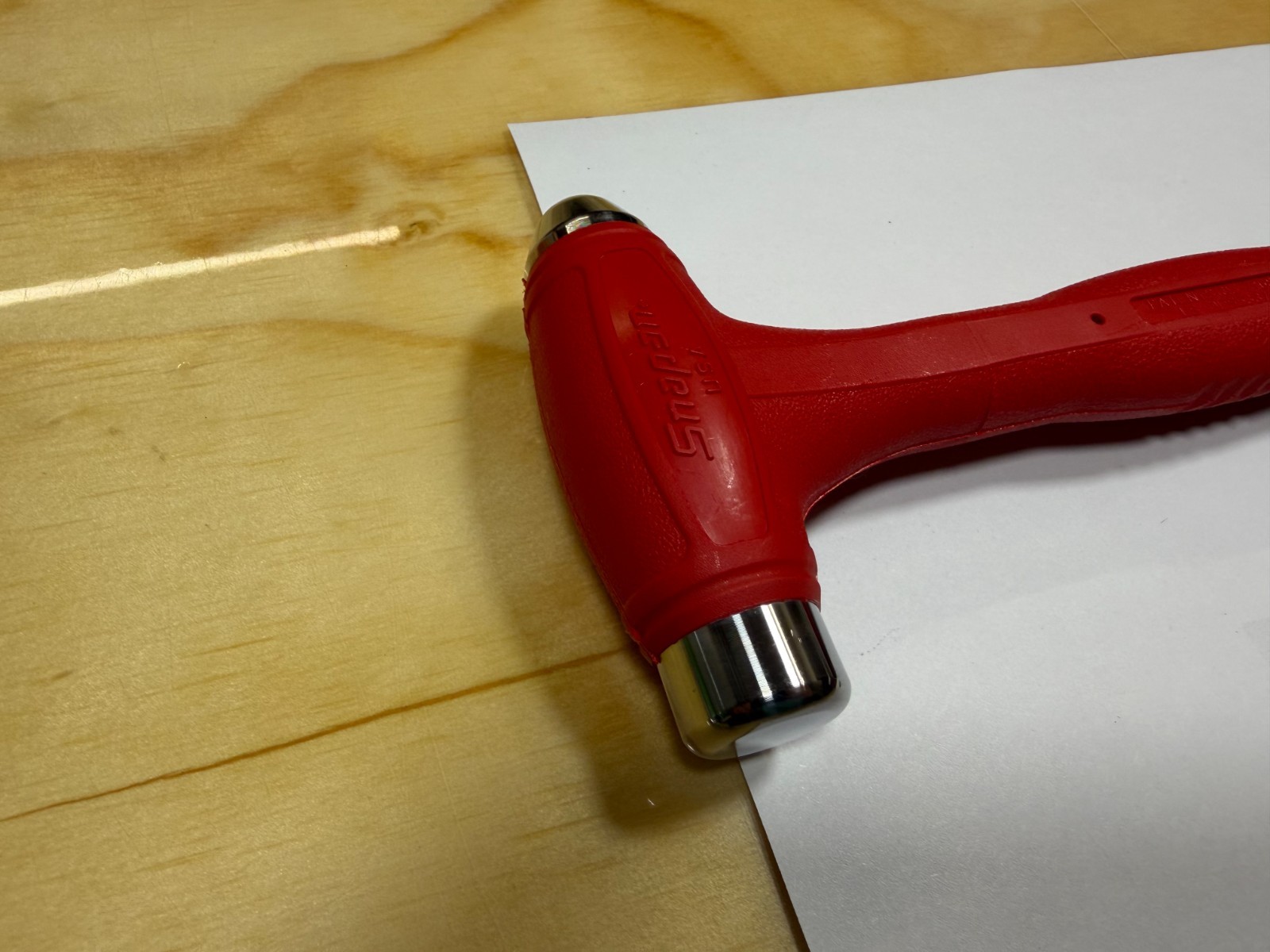 Snap-on Tools USA NEW RED 8oz / 225g Soft Grip Dead Blow Hammer HBBD8