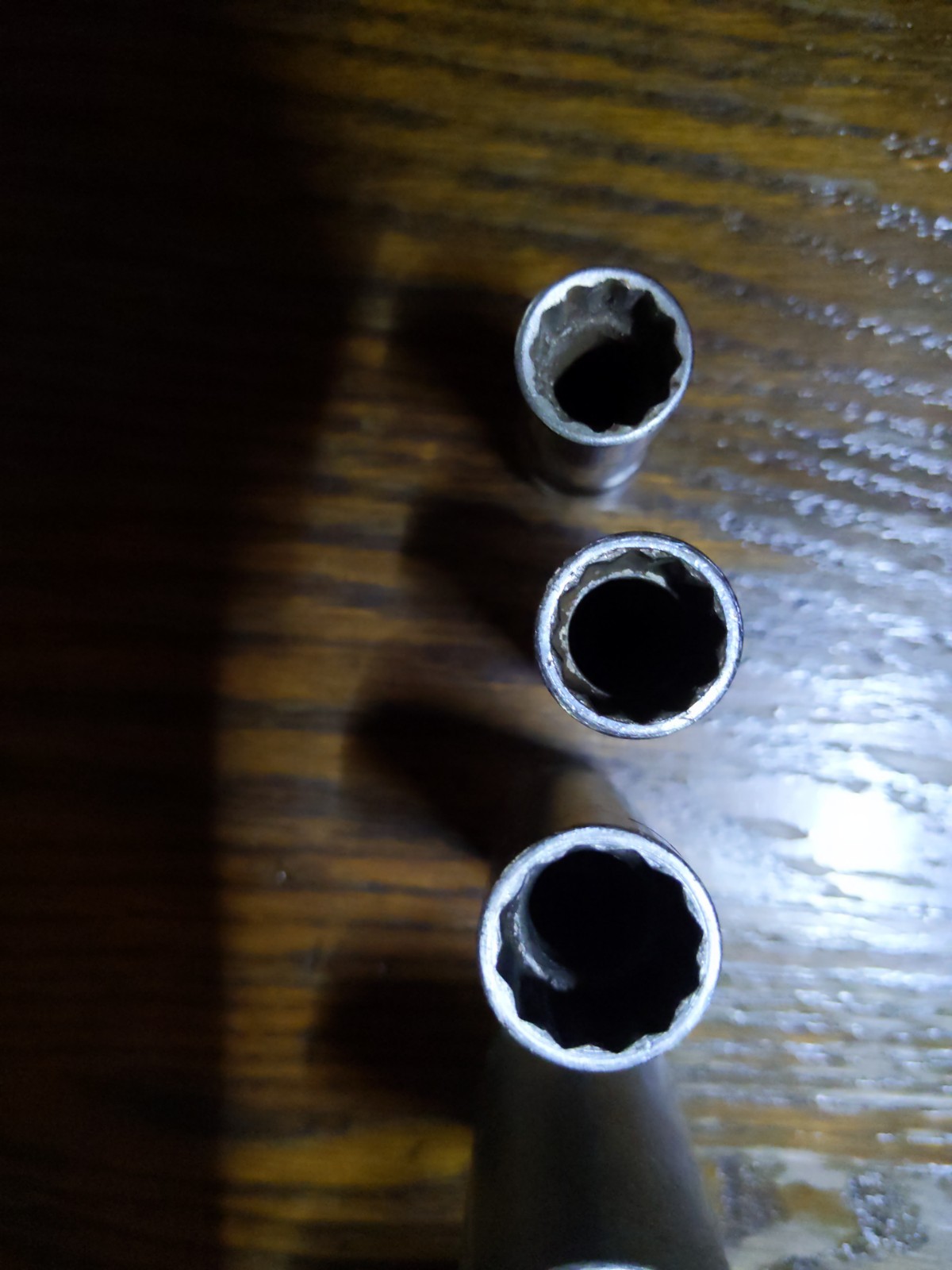 Lot of Snap On 3/8″ Drive 12 Point Deep SAE Sockets, 7/16, 1/2, 9/16, 3/4, 13/16