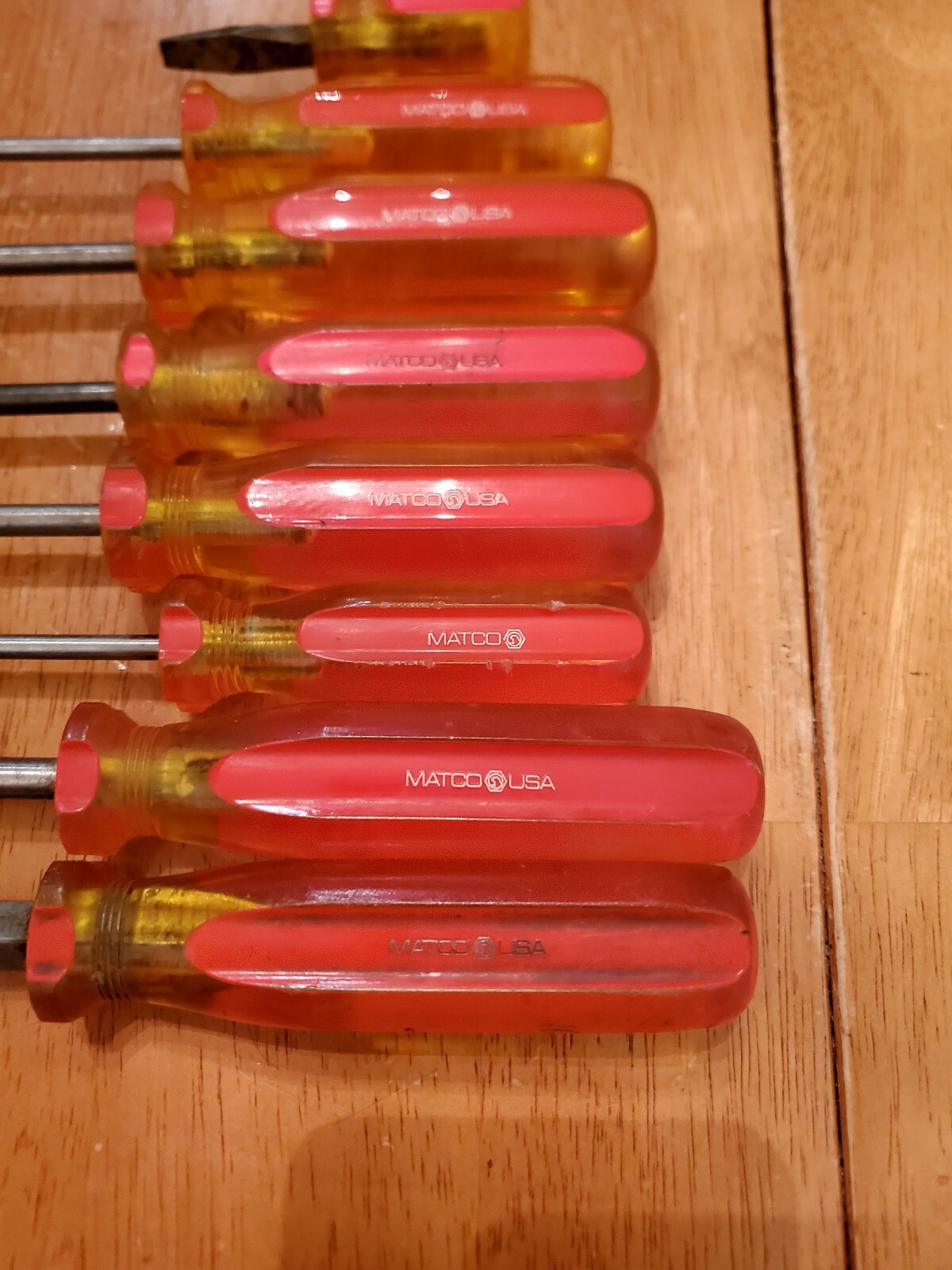 Matco Tools Vintage Mixed Phillips Flat Head Screwdrivers Lot Of 8
