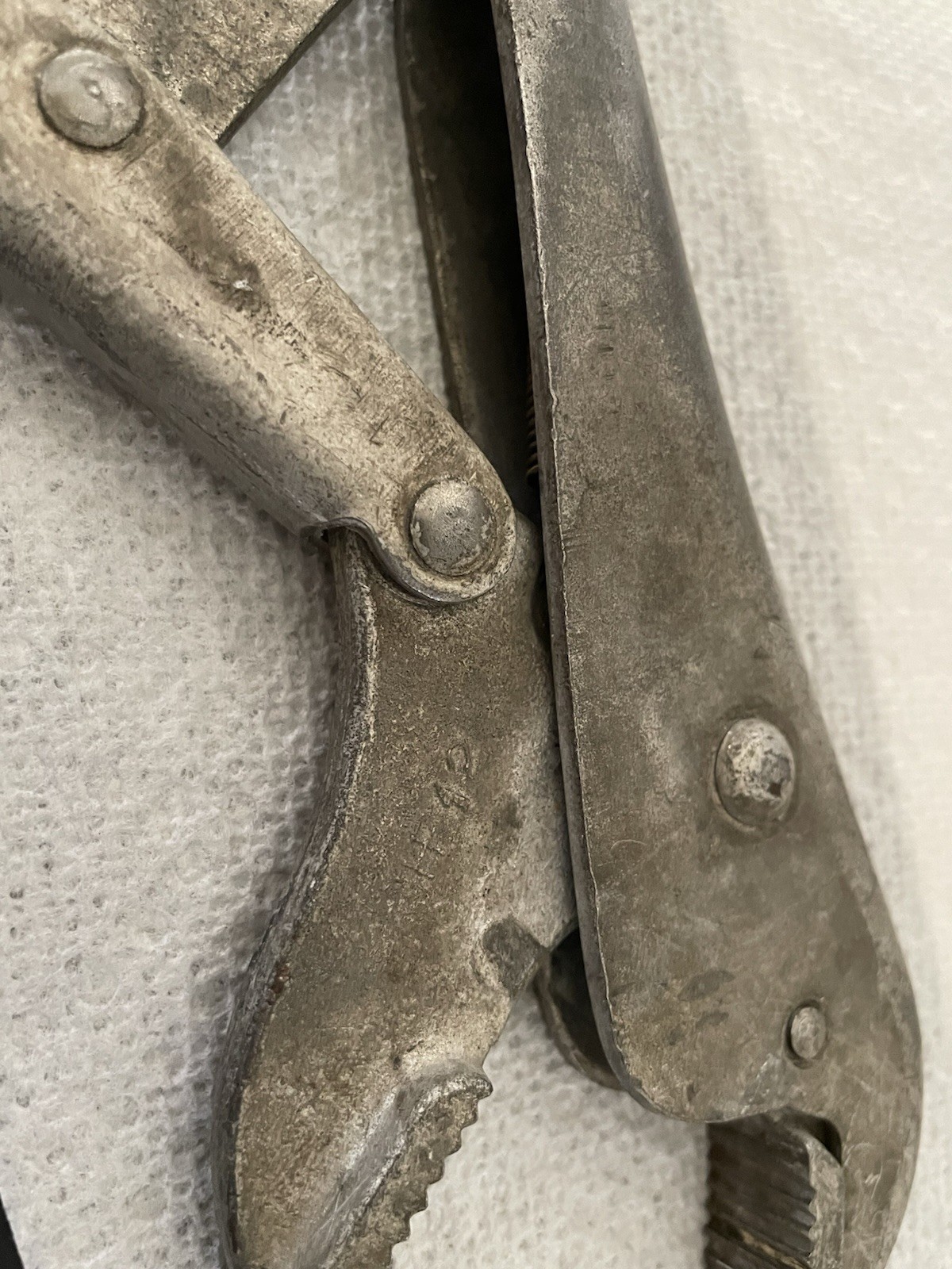 Vintage KNU-VISE USA VW-10 Locking 9 In Vise Grip Pliers VW10 Knu Vise