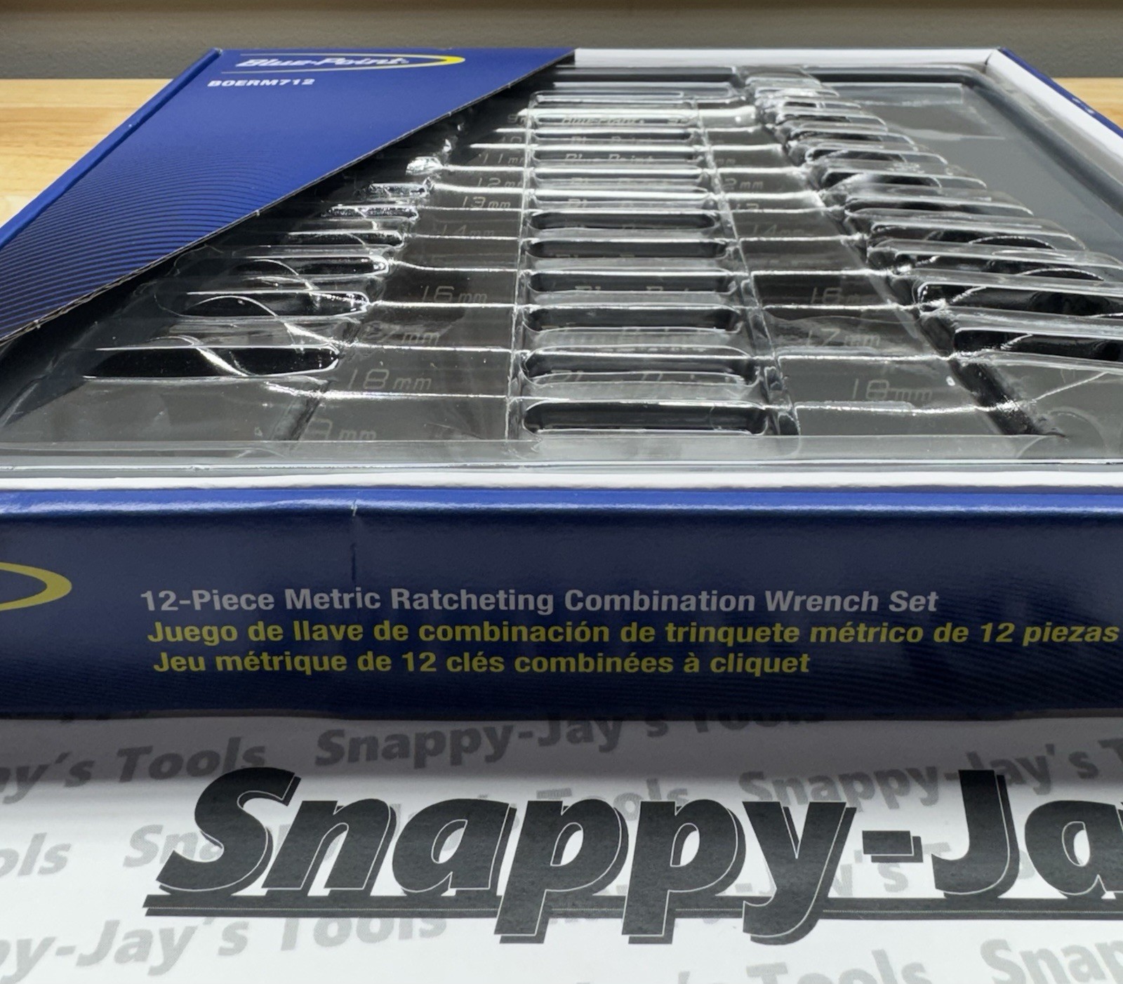 Blue-Point Snap-on Tools NEW 12pc Metric Ratcheting Wrench Set BOERM712
