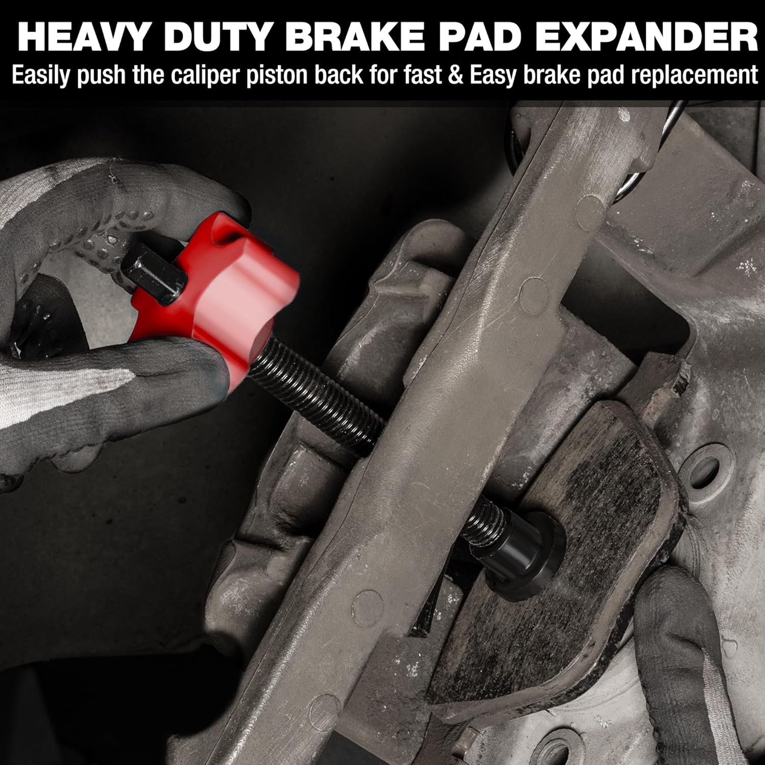WORKPRO Heavy Duty Disc Brake Pad Spreader Brake Caliper Compression Tool Piston