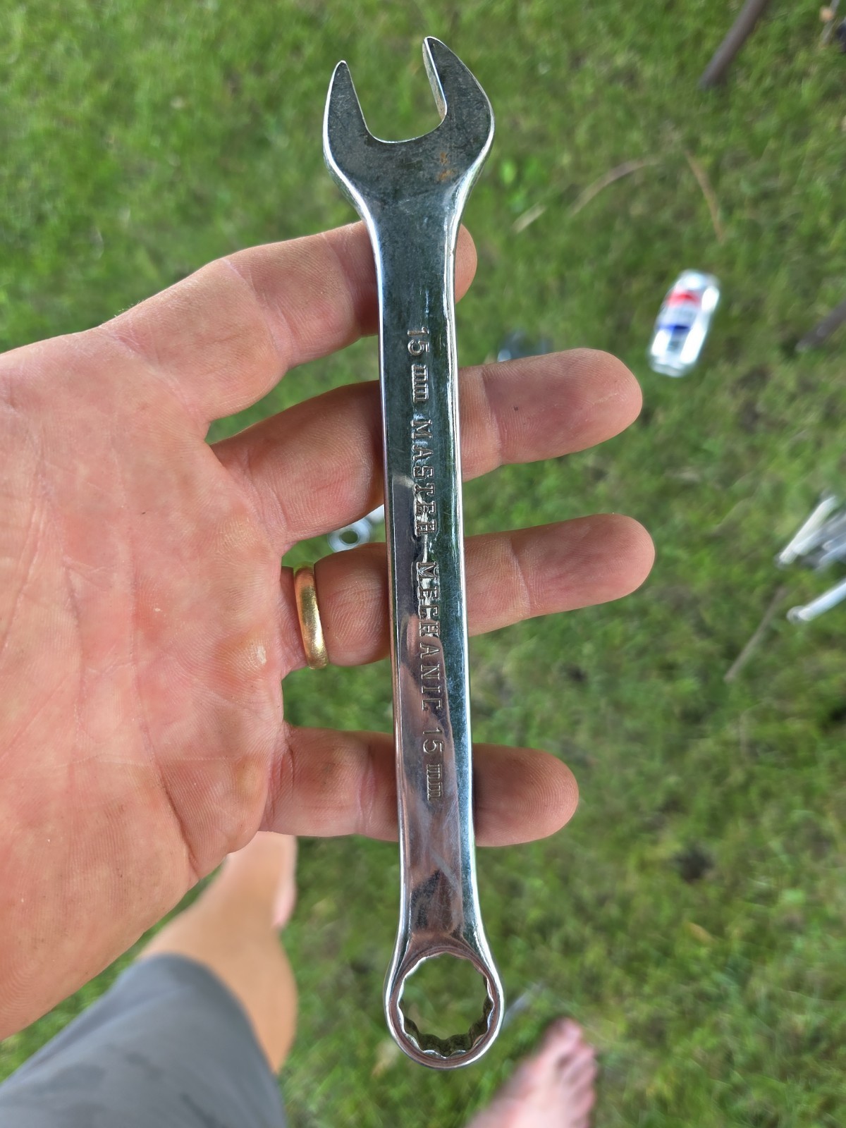 Master Mechanics 15 Mm P6115m USA Made Chrome Wrench