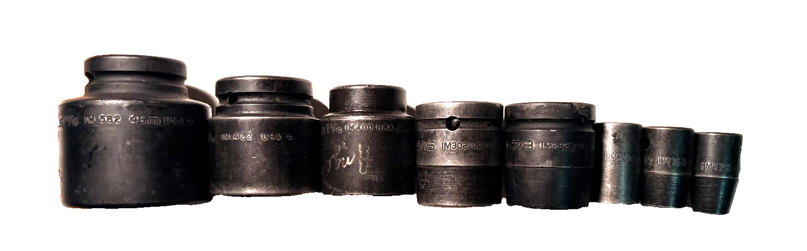 Snap On Impact Socket Set IM582 – IM120 Lot of 8 Pieces Made in USA