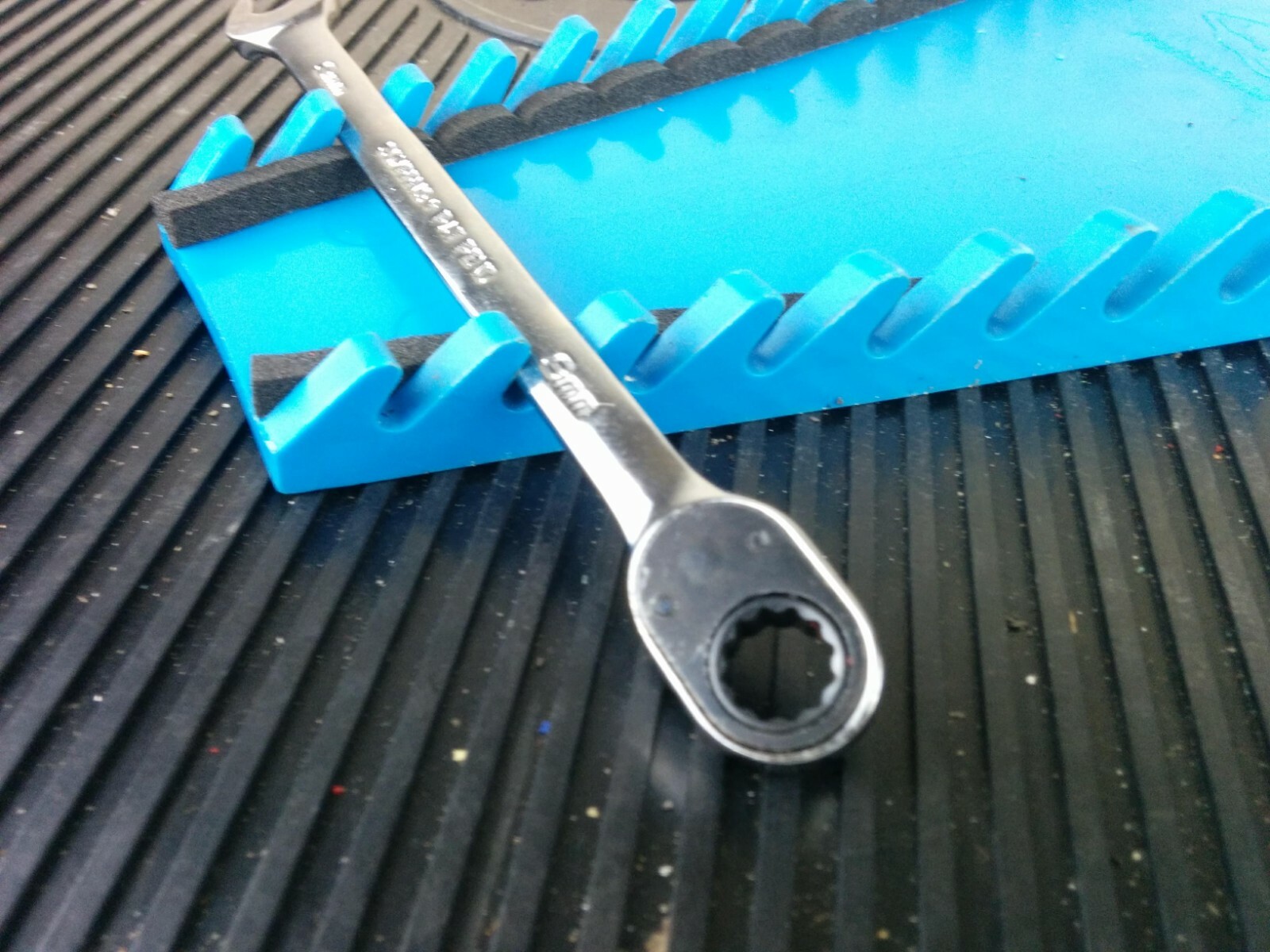 #aj588 NEW! 2019 Snap-on 9mm Metric Flank Drive Plus Ratcheting Wrench SOXRRM9