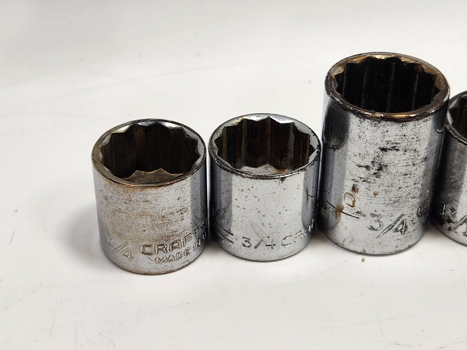 Vintage Craftsman Socket Tool Mixed Lot of 33 VV , G & V SERIES / Metric SAE