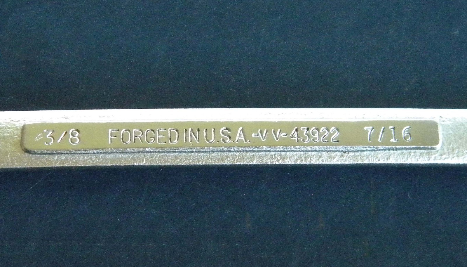 Vtg Craftsman USA 43922 -VV- 12 PT Box End Wrench SAE 3/8″ x 7/16″ Nice!