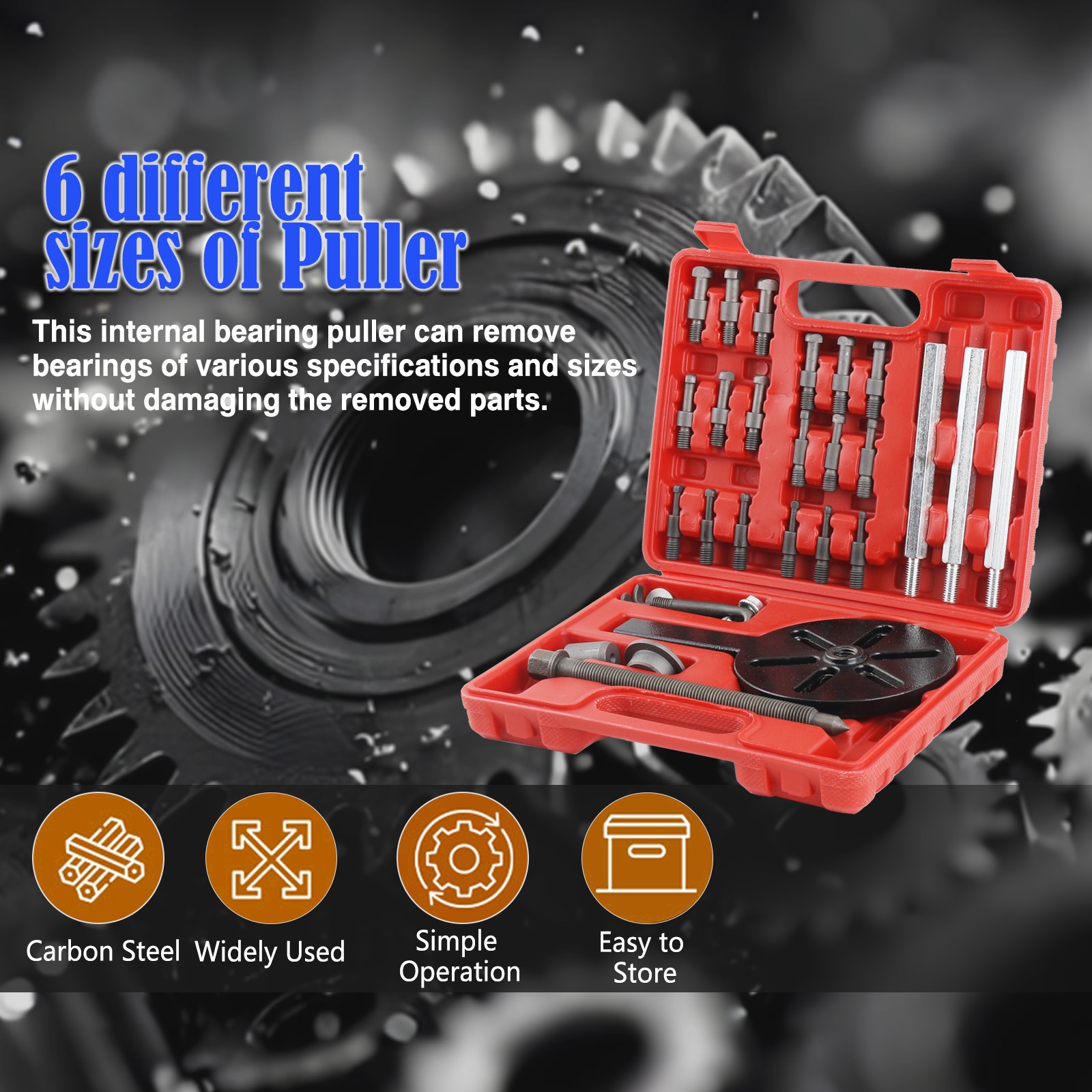 Bearing Disassembly Puller Inner Hole Puller Removal Tool Three-jaw Puller Set