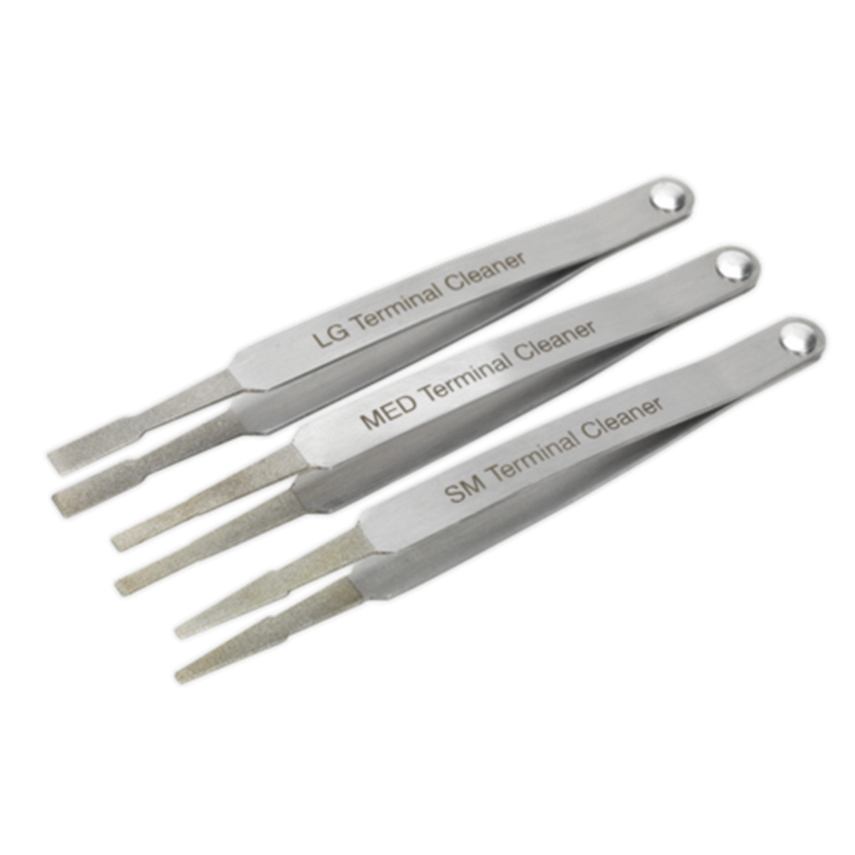 3Pcs Car Terminal Cleaner Tool Kit Fit for Spade Pin Electric Connector Tweezer
