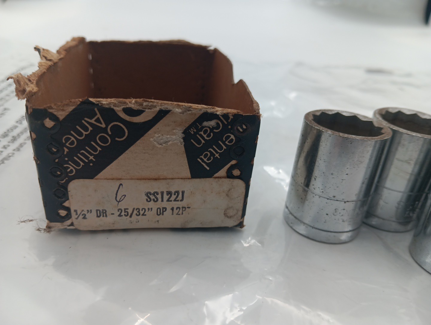 SS122J 1/2″ Drive 25/32″ Shallow Socket 12 Point Japan Lot of 5