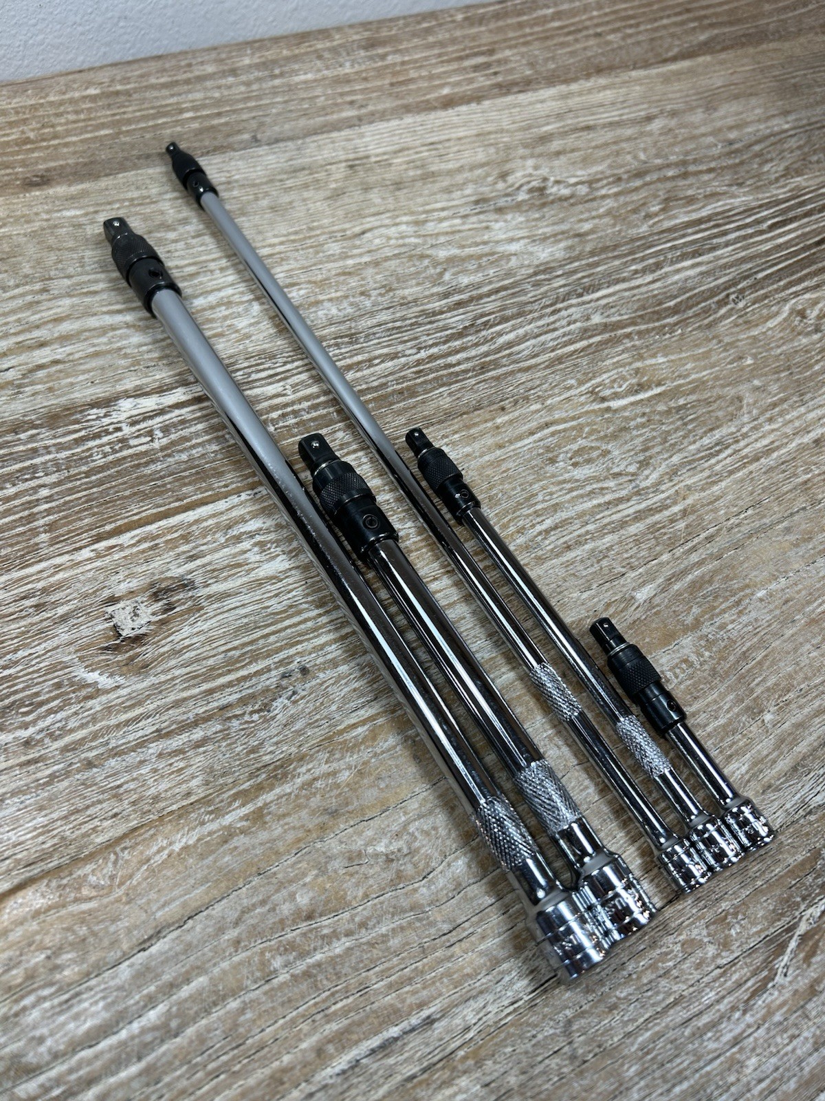 SK Tools 5 pc 1/4” & 3/8″ Drive LOCKING Extension Set Lot – Knurled FREE SHIP