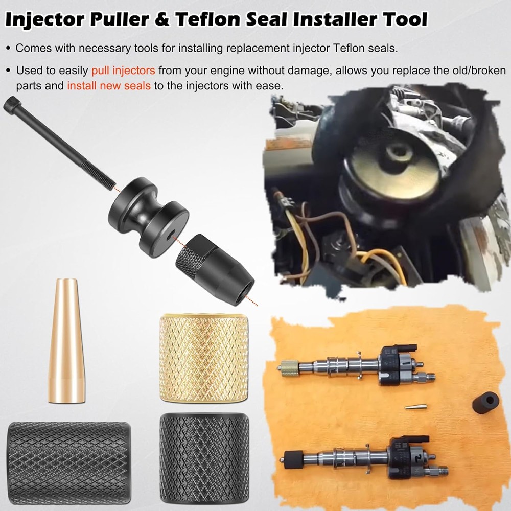 Injector Puller and Seal Installer Tools Set Fits for BMW N14 N18 N54 N63 130192