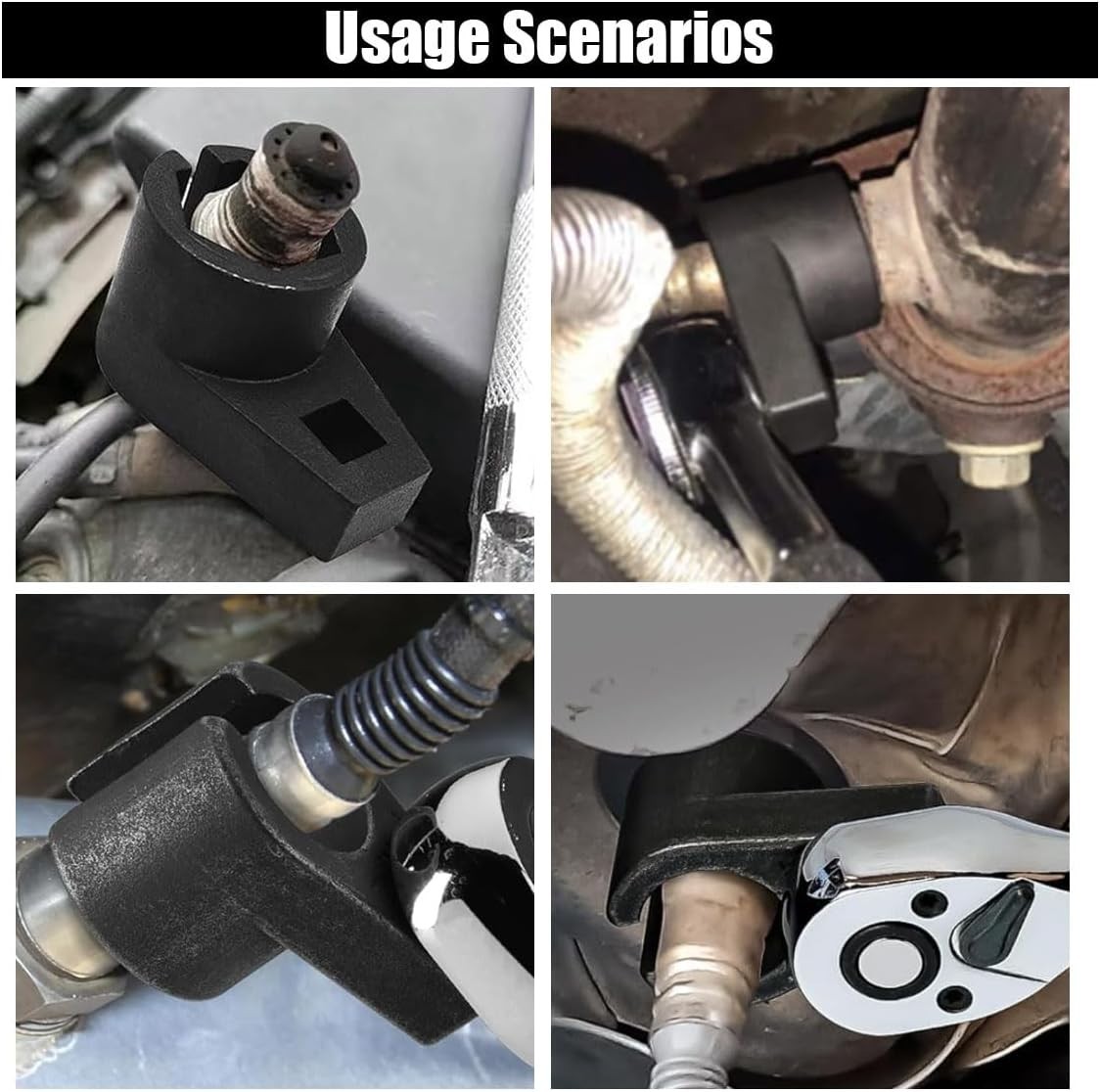 High-Quality Carbon Steel Oxygen Sensor Socket 3/8-Inch Drive Universal Fit