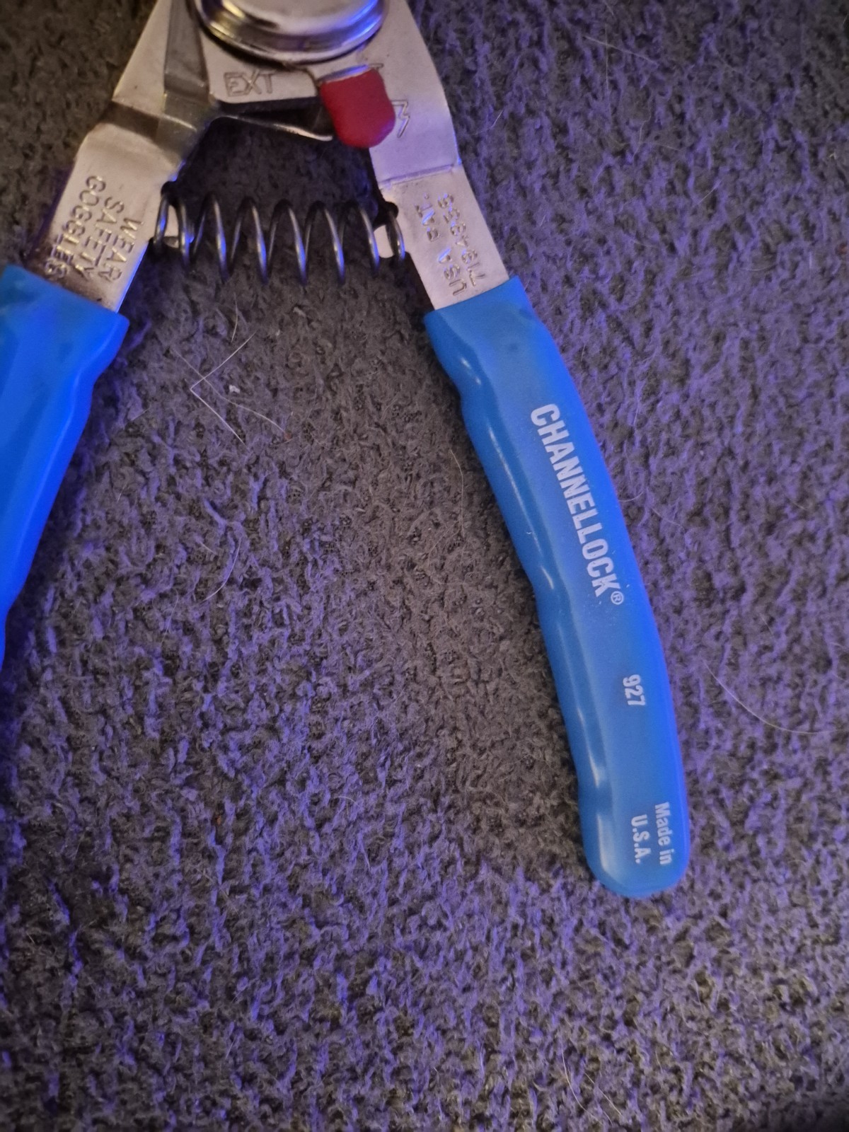 CHANNELLOCK 8″ CONVERTIBLE RETAINING RING PLIERS USA – 927 (A)
