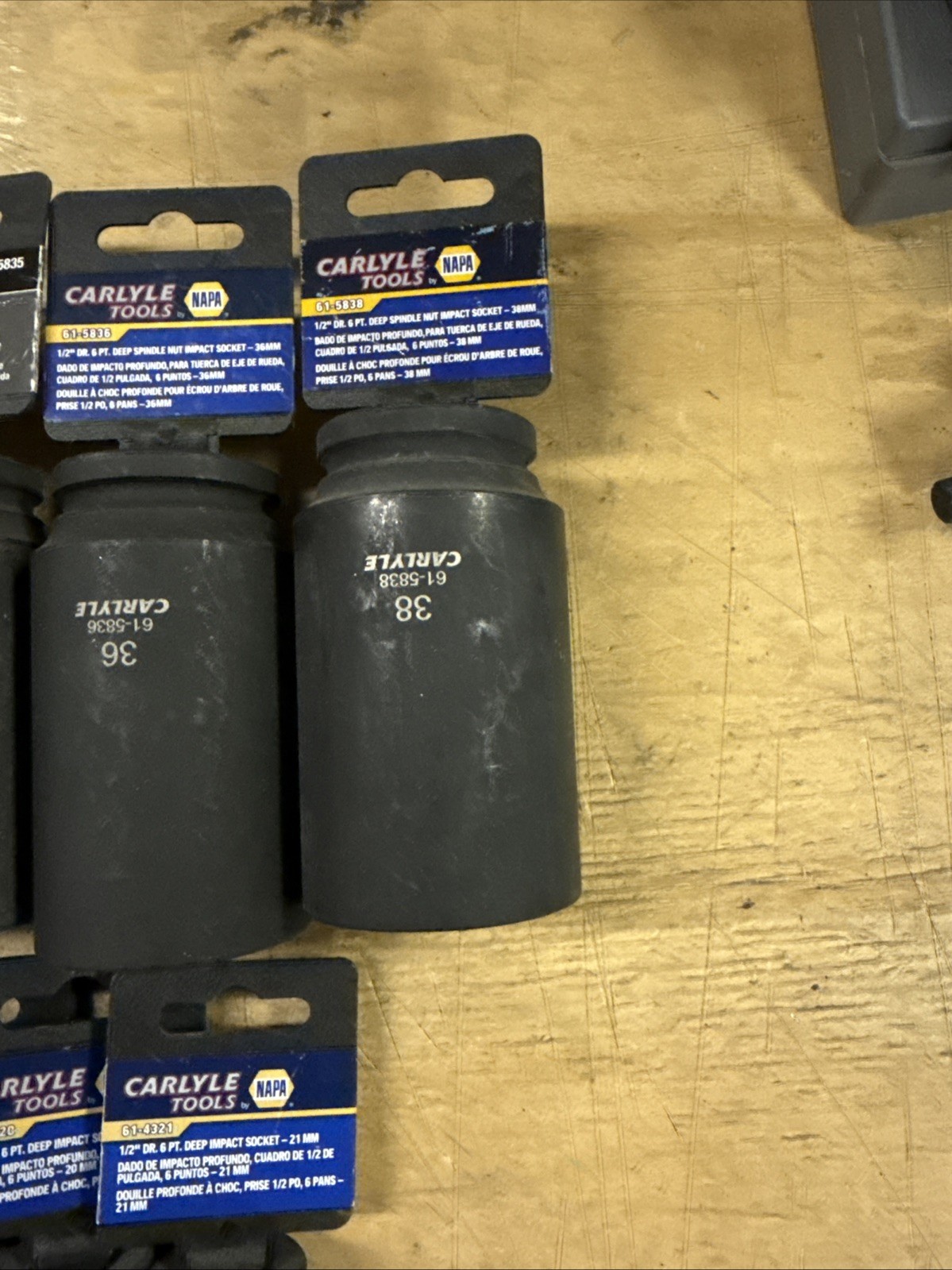 Napa Carlyle Tools Loose Set 23pcs. 1/2″ Drive Deep Metric Impact Socket Set